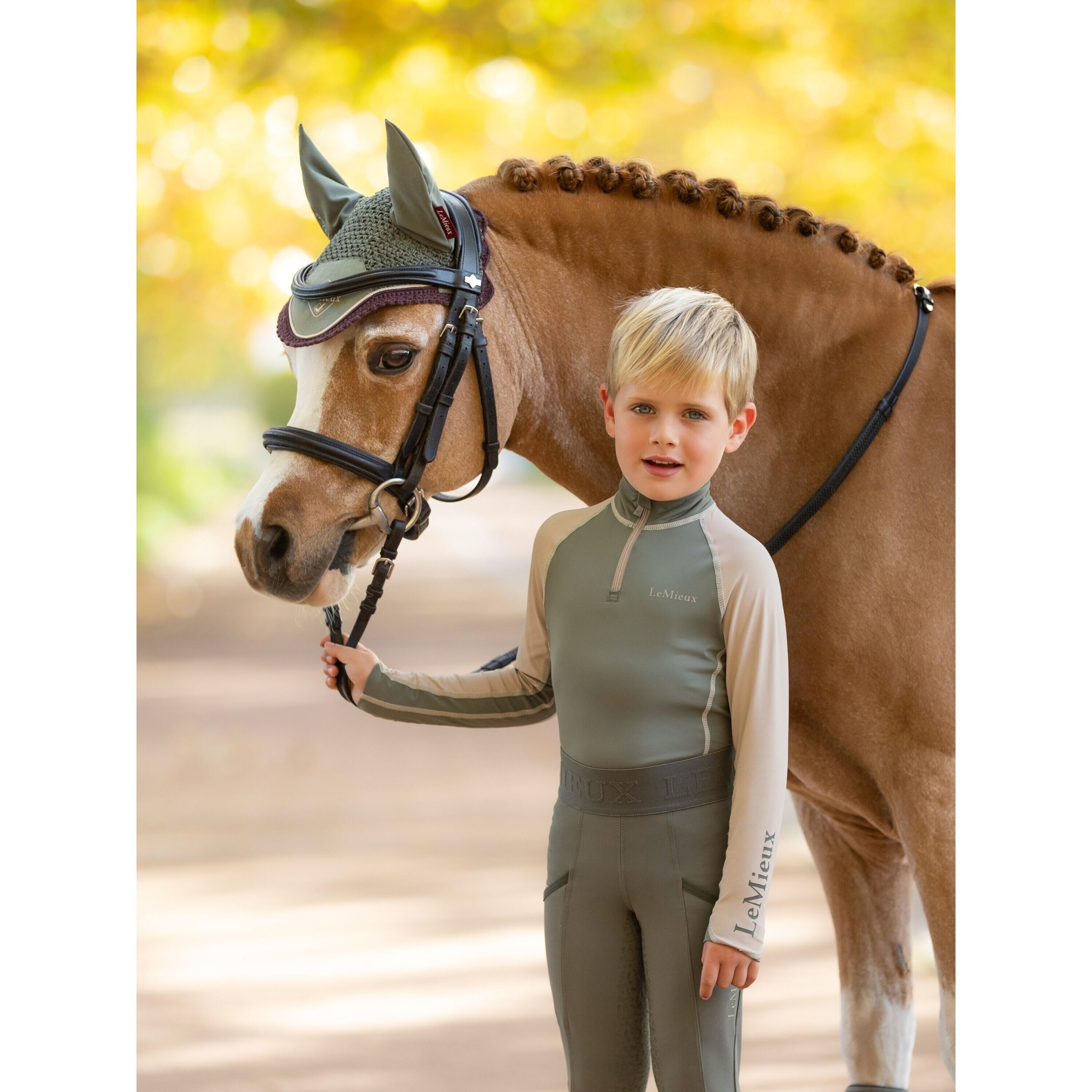 Paardrijshirt met lange mouwen mini kind LeMieux 5/7