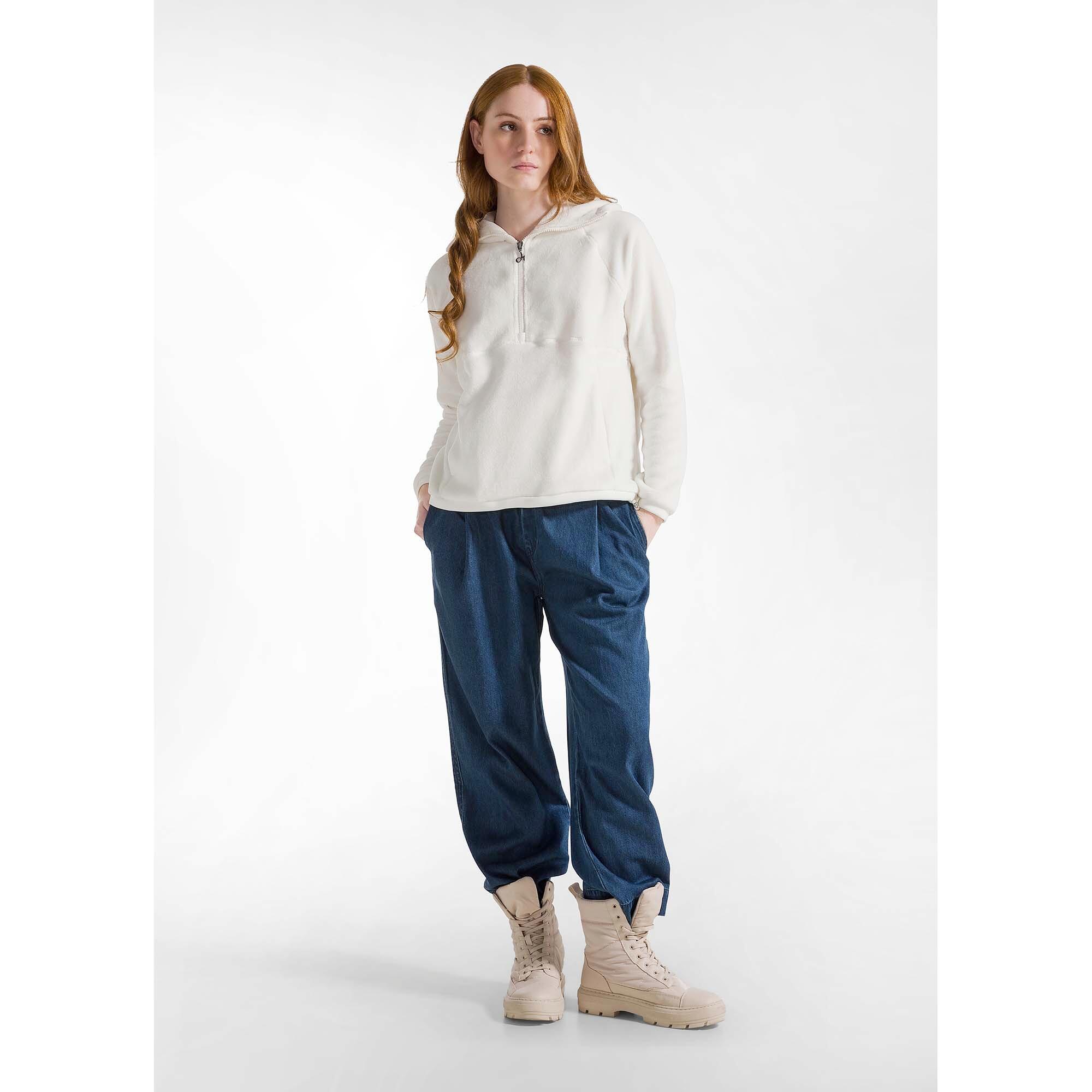 Sweats Deha Polar Fleece Half-Zip Hoodie Femme 5/5