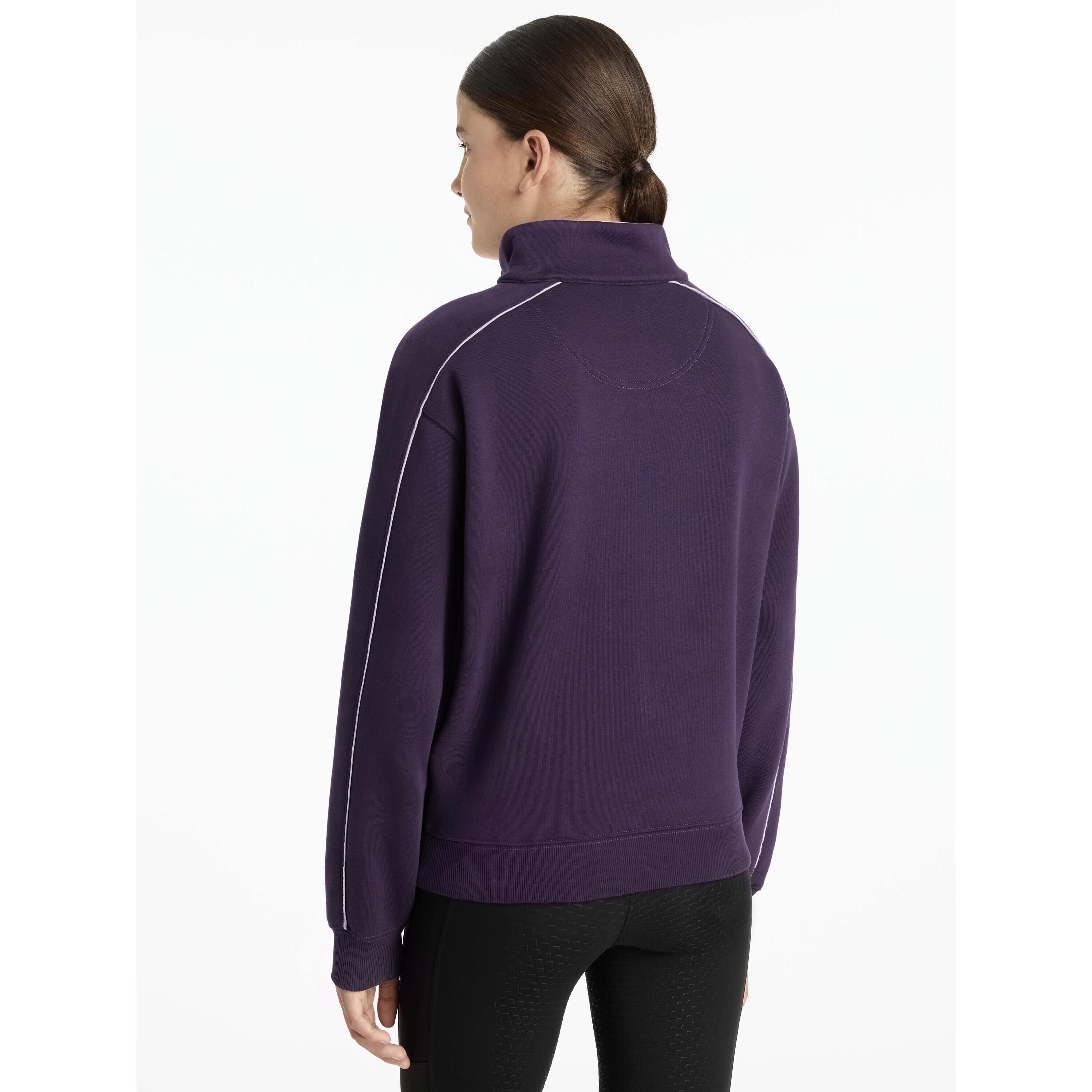 Kinderen ruitenrijk sweatshirt met ritskraag LeMieux Kate 4/5