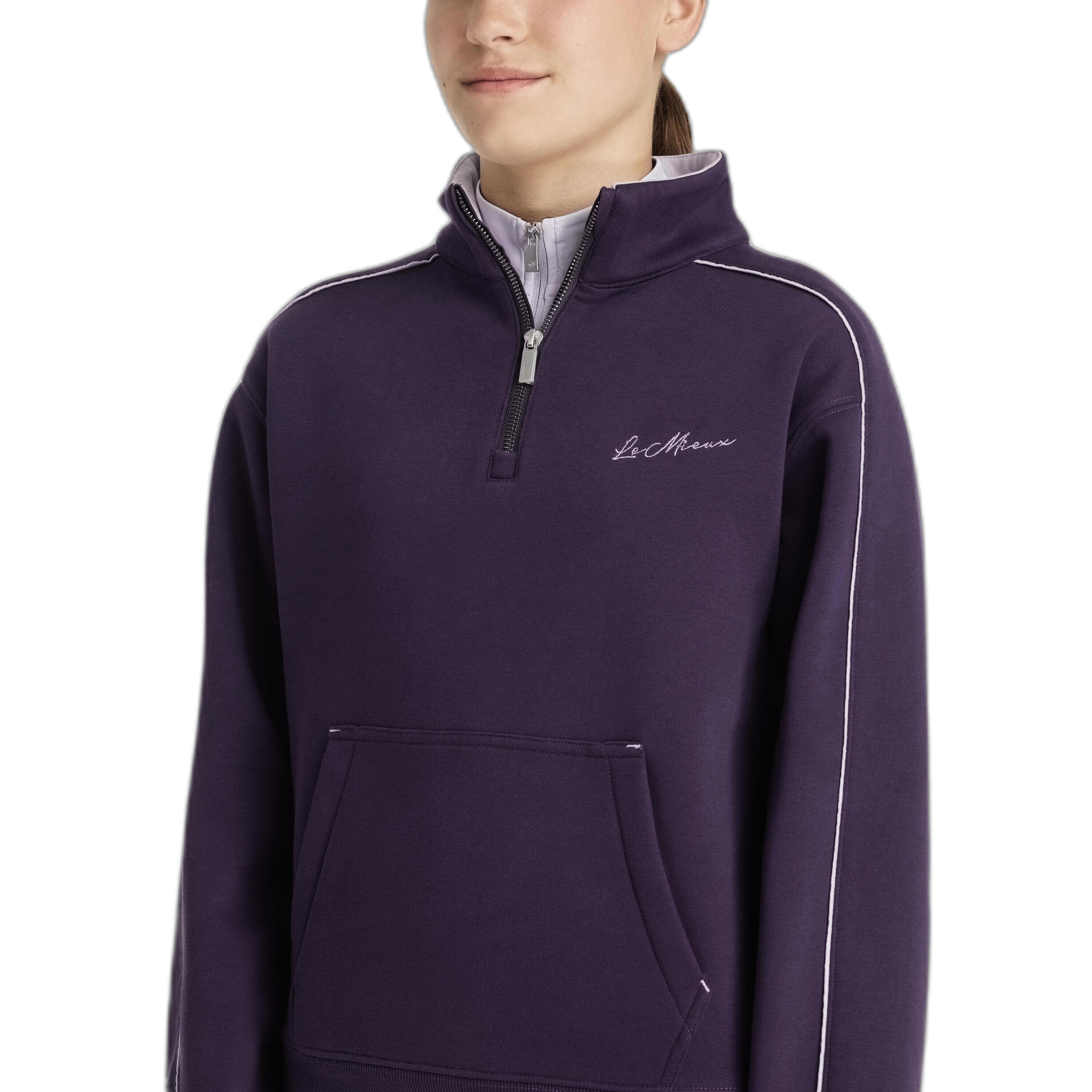 Kinderen ruitenrijk sweatshirt met ritskraag LeMieux Kate 5/5