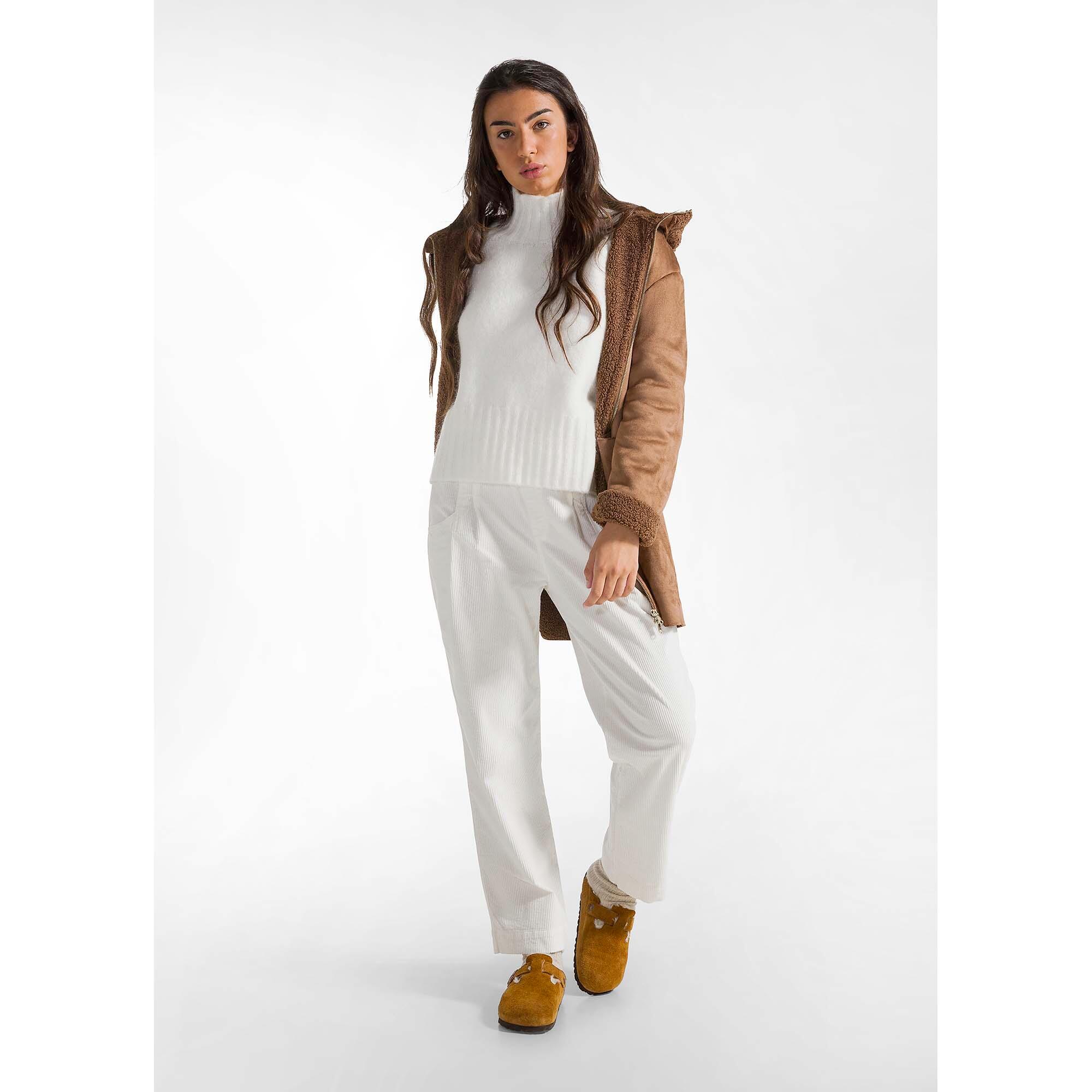 Pantalones Deha Corduroy Pleated Pants Mujer 2/5