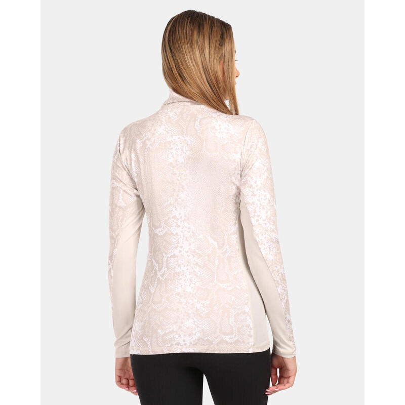 Haut Polaire Femme Manches Longues Zhik - Gris Et Noir - Hydrophobe Et Thermique - Tailles M, L, XL