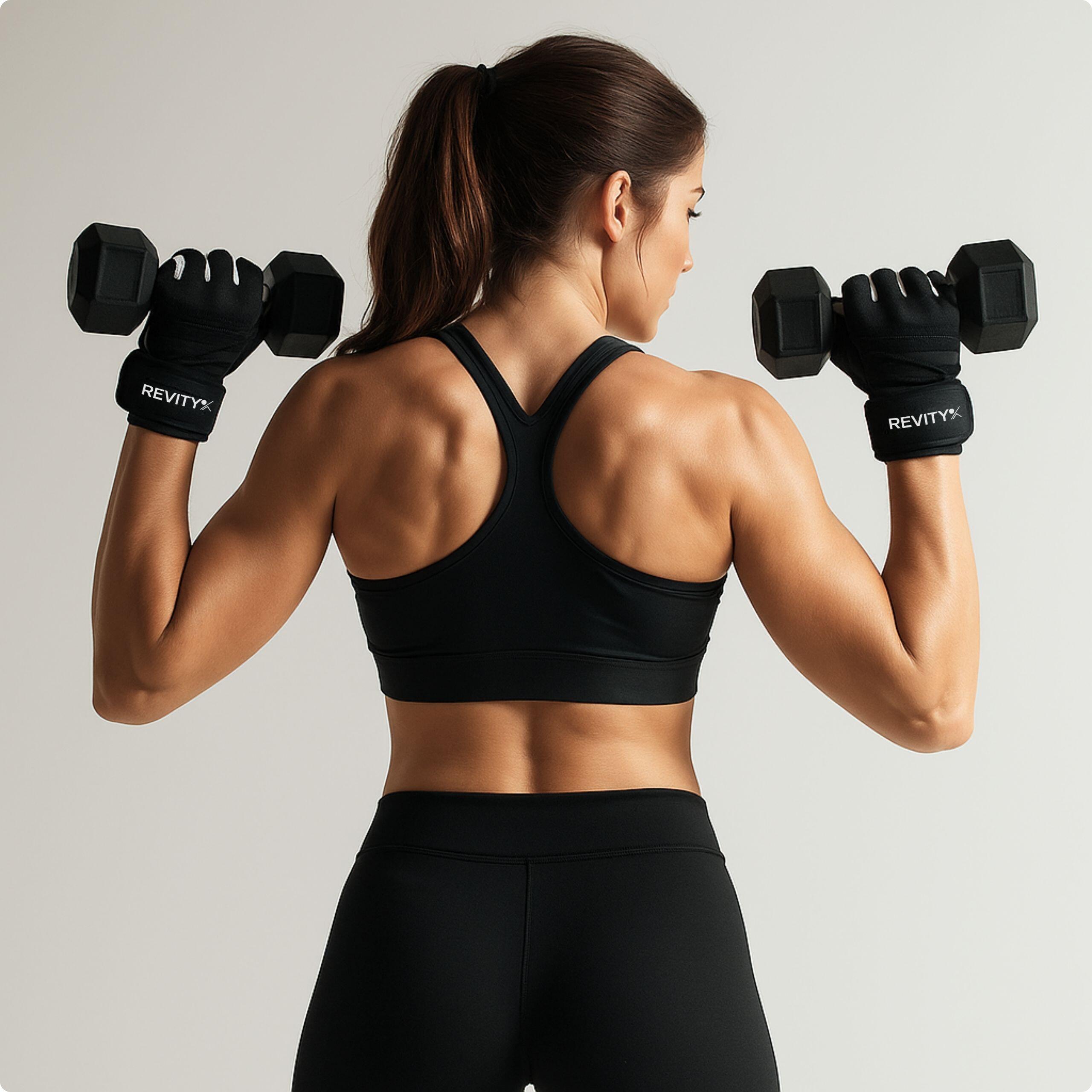 Guanti training palestra supporto polso loop rimozione REVITY 7/7