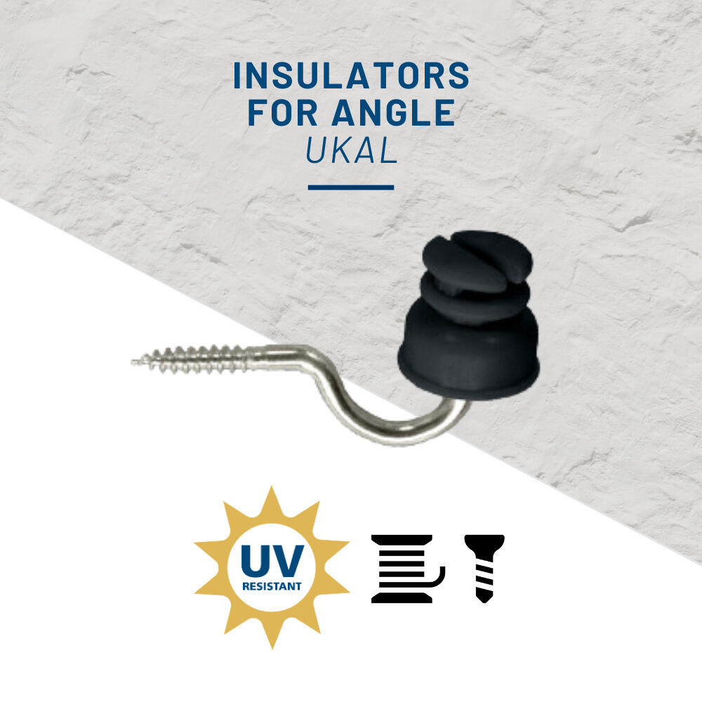 Isolateurs pour clôture électrique d'angle pour fils Ukal Classic (x20) 2/2
