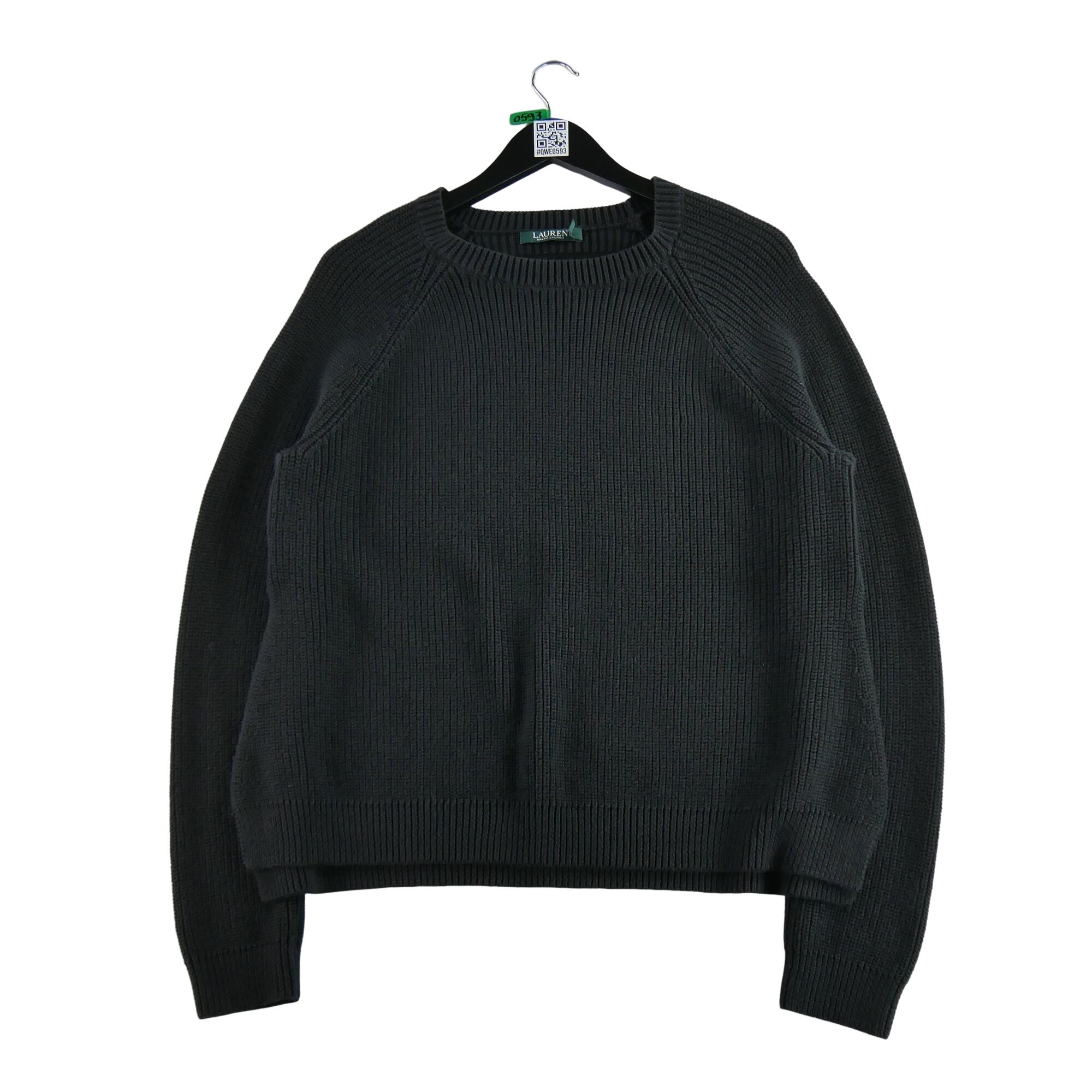 RALPH LAUREN Reconditionné - Pull Femme Noir - Très Bon État