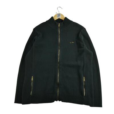 Tweedehands - dames volledige rits zwarte trui - als nieuw