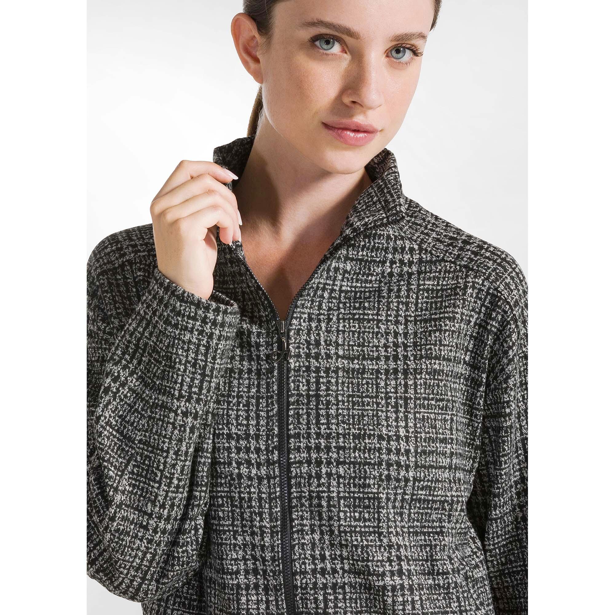 Casaco Deha Check Jacquard Full-Zip Jacket Mulher 4/5