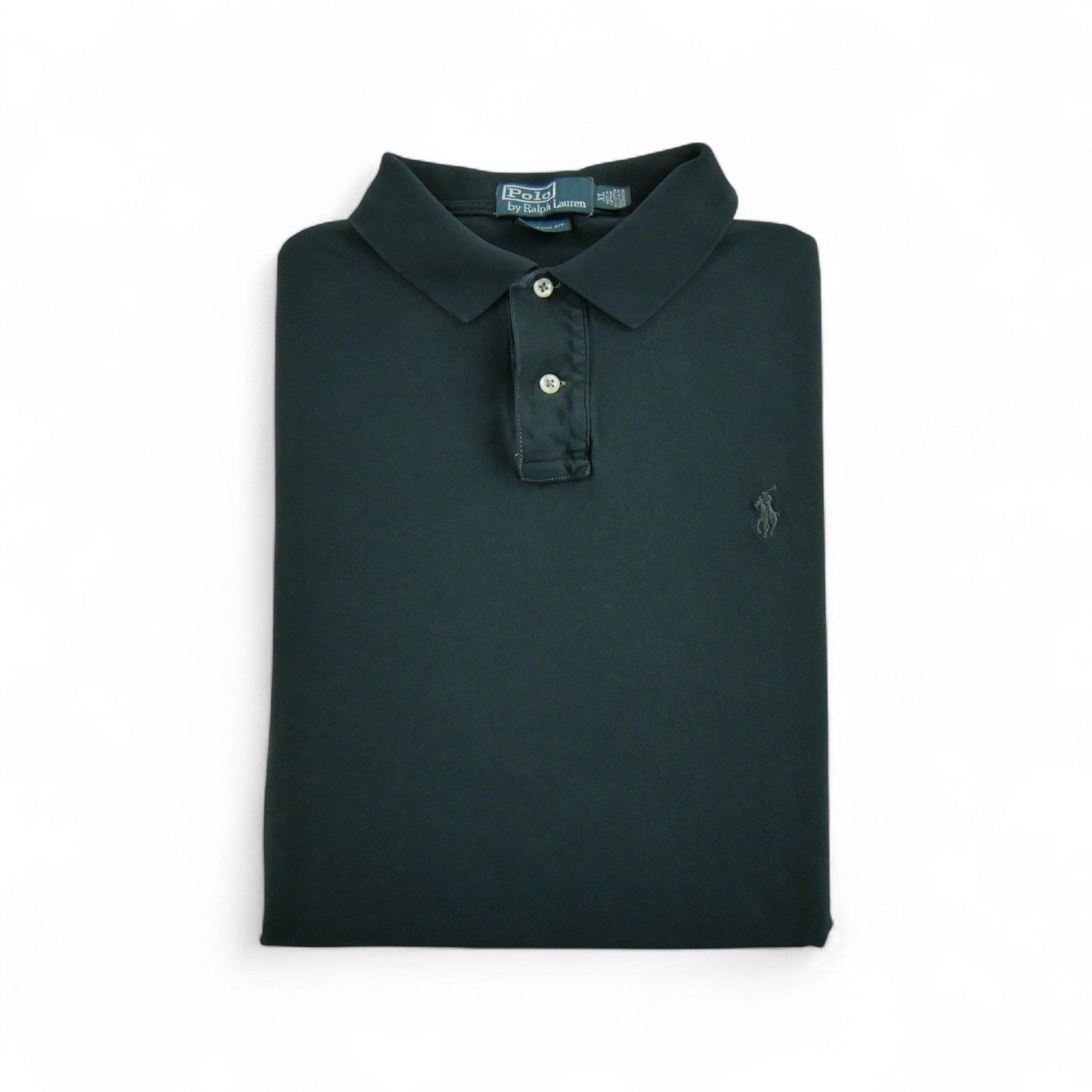 RALPH LAUREN Reconditionné - Polo manches courtes Homme Noir - Très Bon État