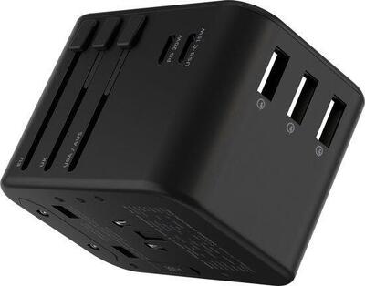 Spina universale - 355W - Utilizzo in tutto il mondo - Nero