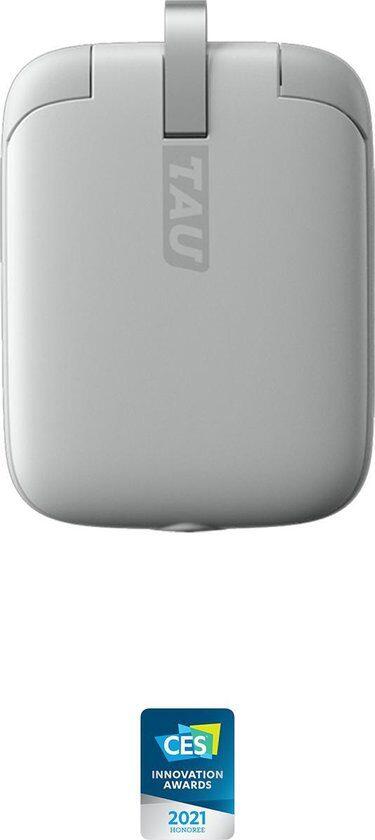 Mini powerbank TAU (1400 mAh) ze zintegrowanym kablem powerbank 3w1