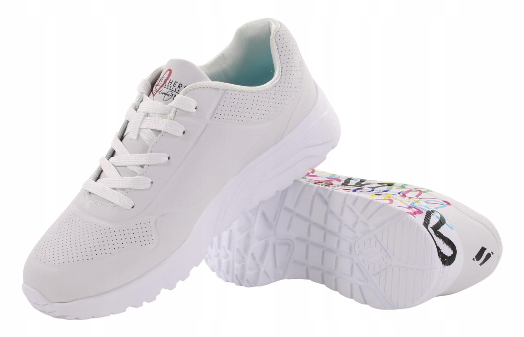 Buty na co dzień damskie SKECHERS UNO LITE SPREAD THE LOVE 4/5