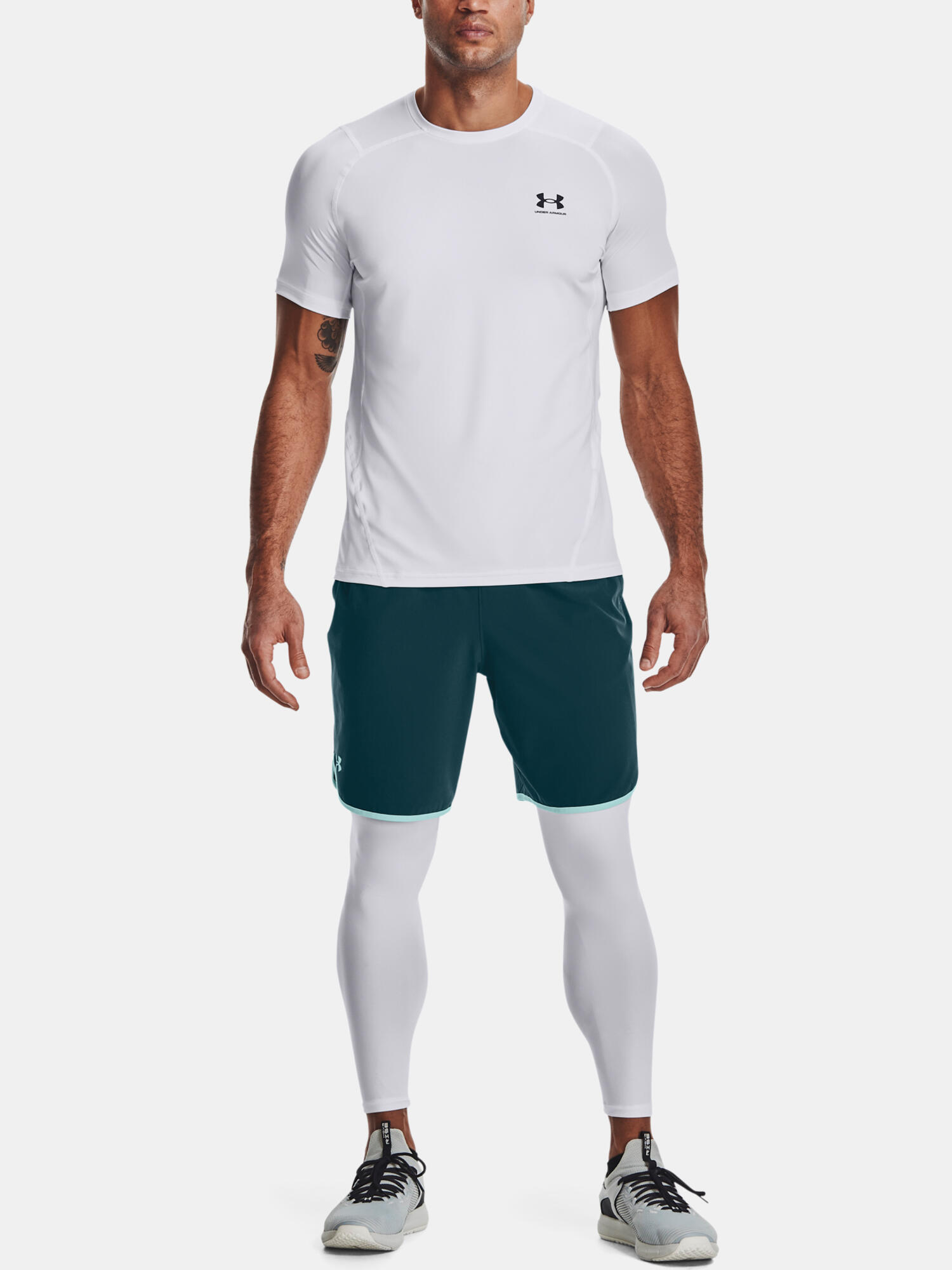 Leggings A Compressione Under Armour Heatgear® Bianco 6/6