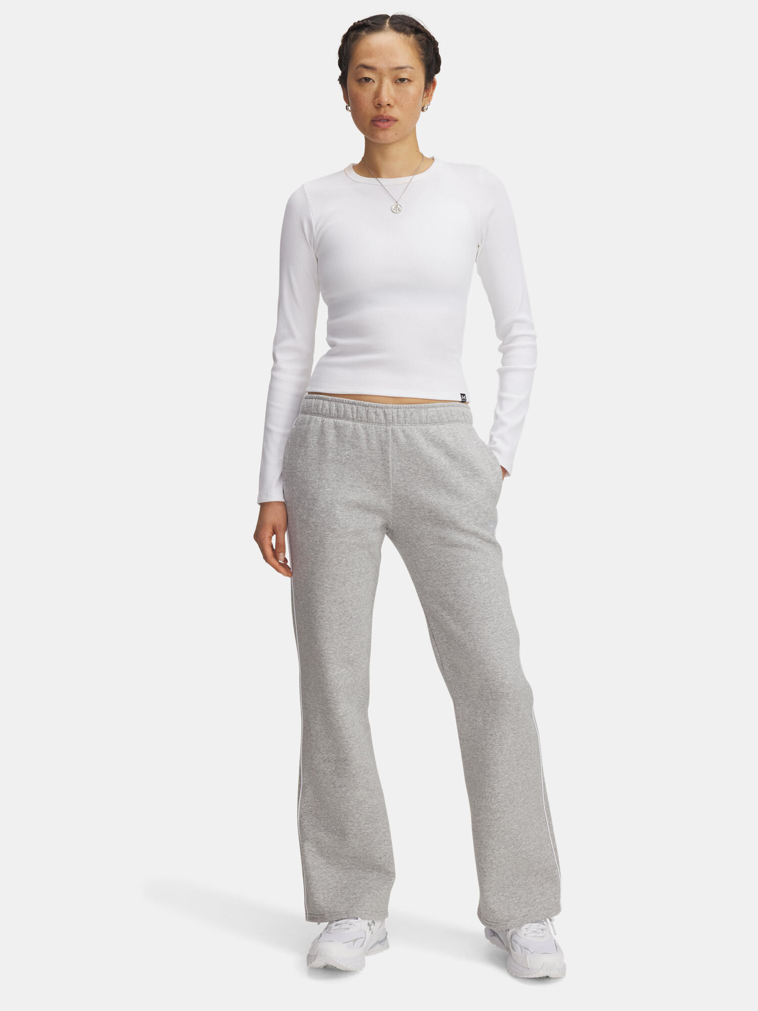 UA RIVAL FLC PIPED PANT 6003711-011 XL 4/4
