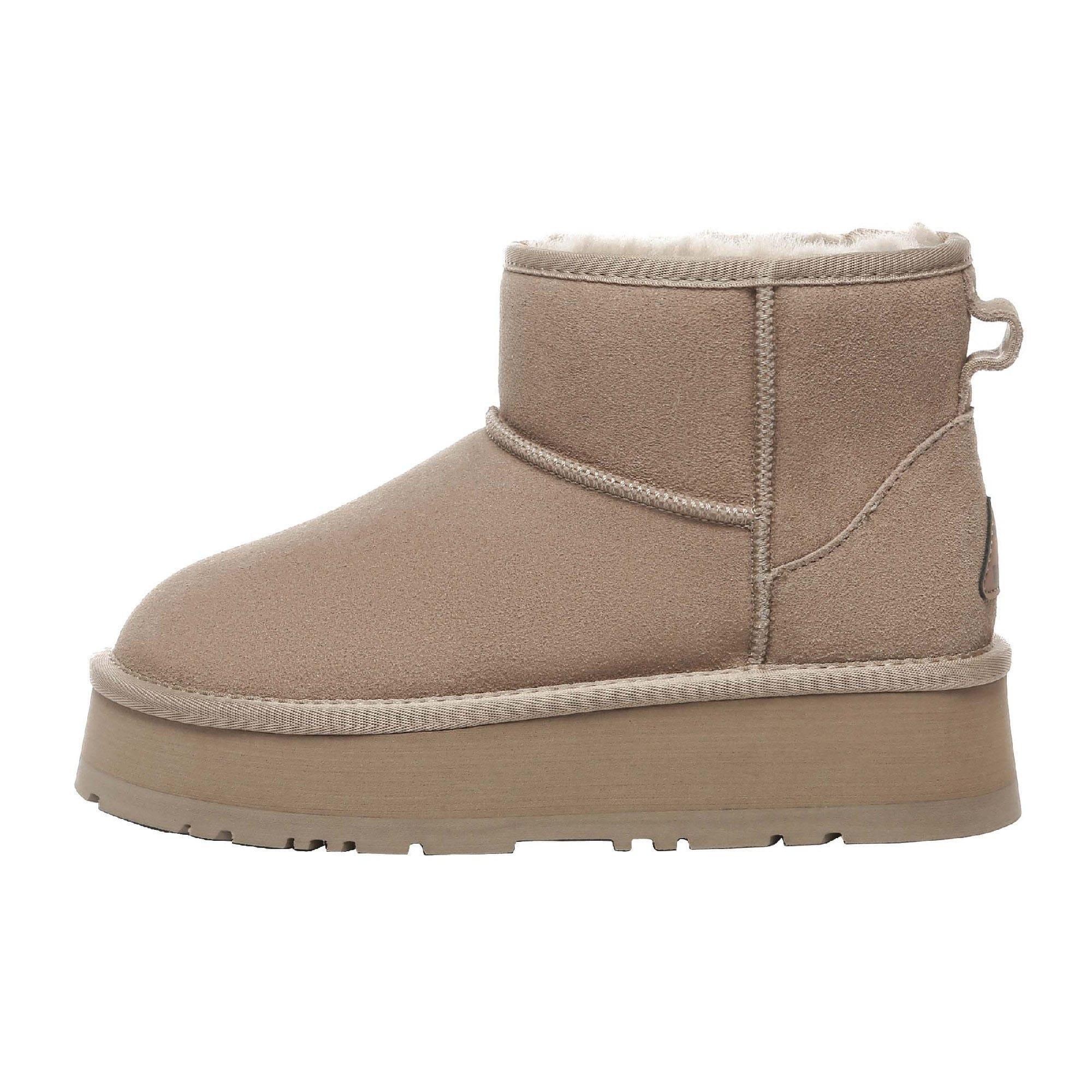 EverAu Womens/Ladies Dusky Classic Cow Suede Mini Boots