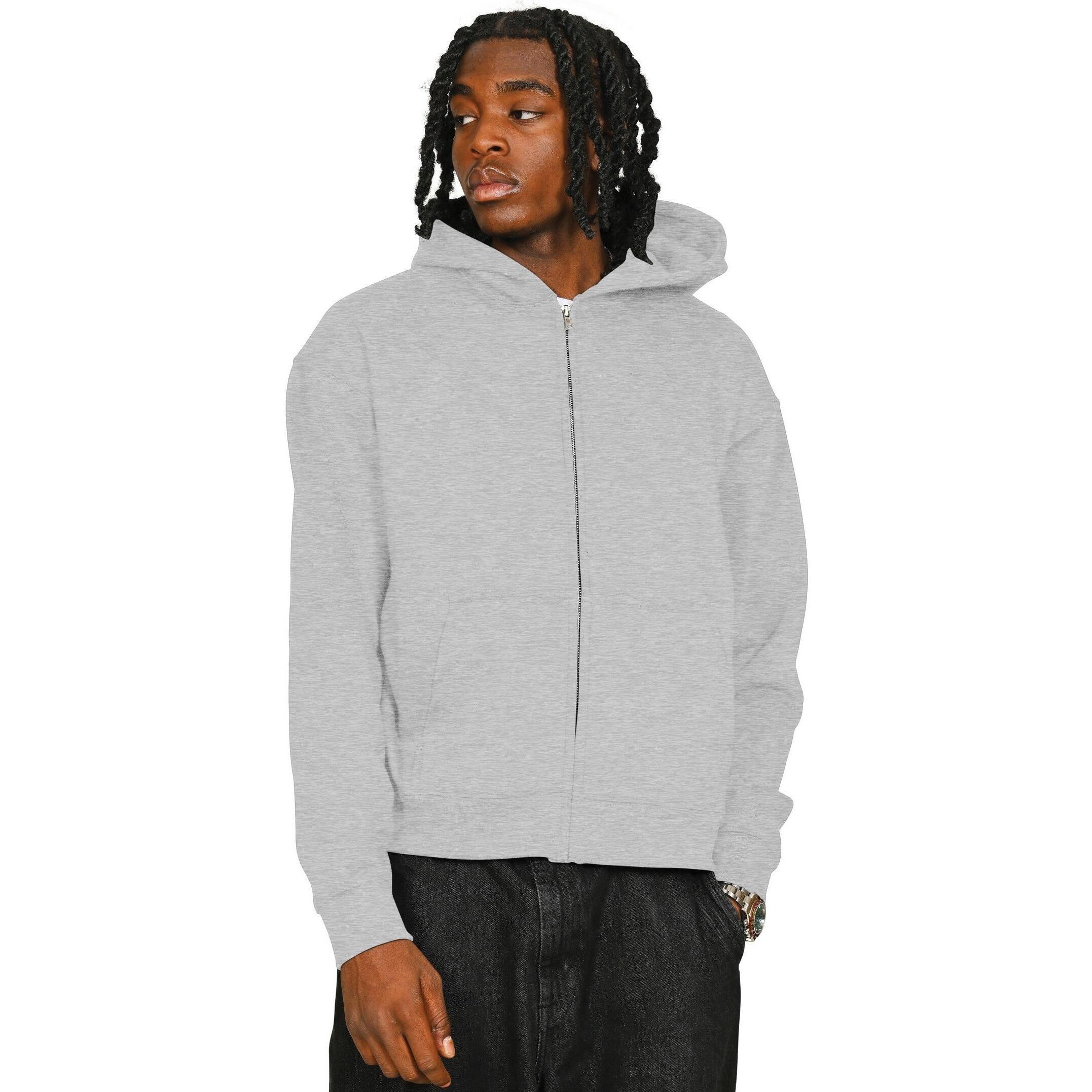 Casual Classics Unisex Adult Combed Cotton Oversized Full Zip Hoodie