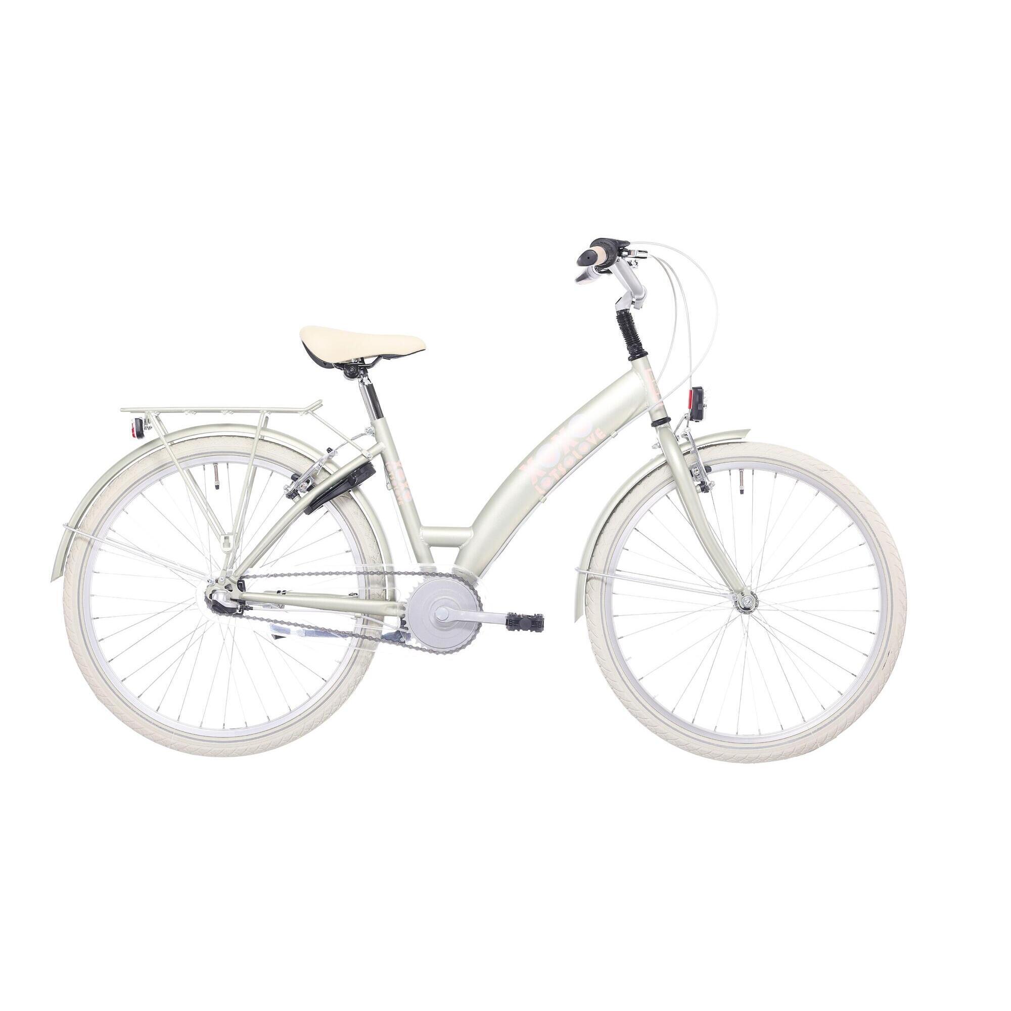 Bikefun - Bikefun Lots Of Love Vélo Enfant 24 Pouces, 3 Vitesses Nexus - Desert Sage - Vélo Enfant - Beige - 380 Mm - Decathlon