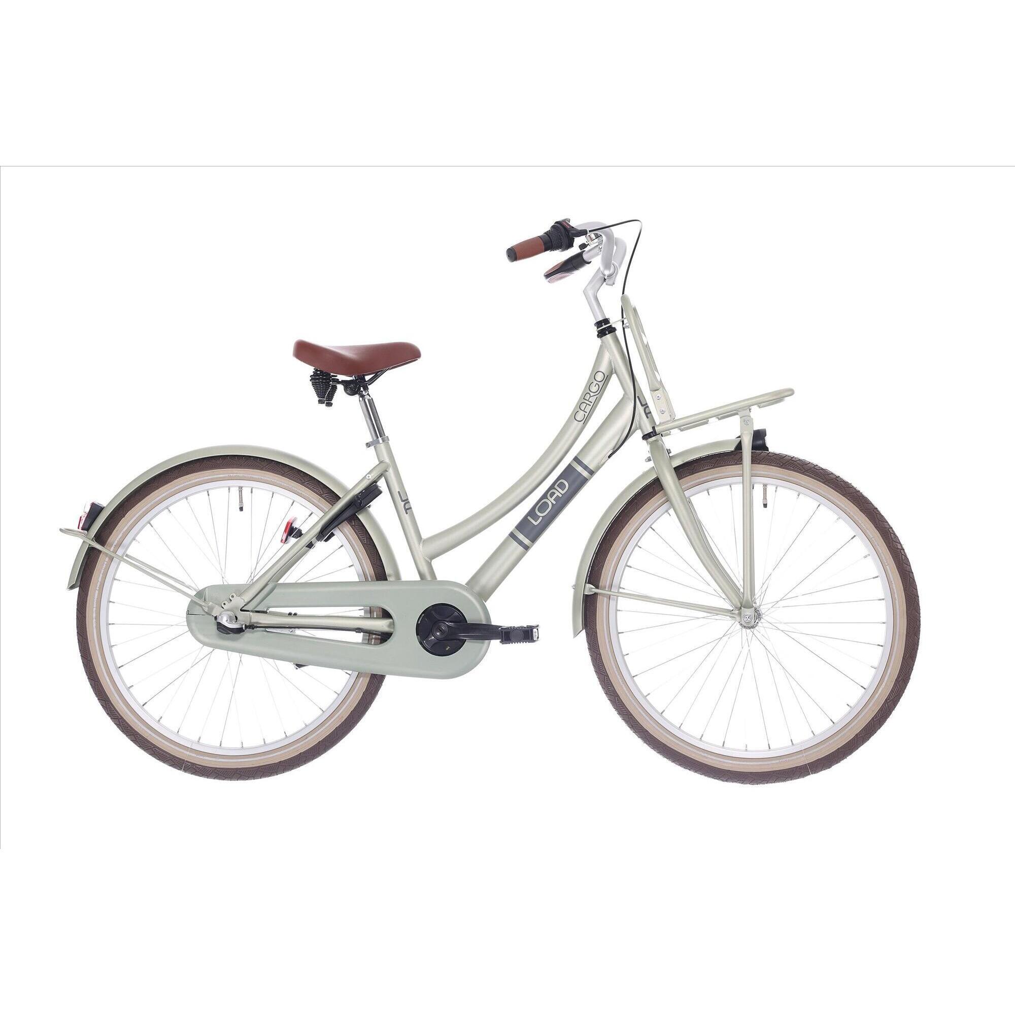 Bikefun - Bikefun Kinderfiets Load 24 Inch Met Nexus 3 Versnelling Remnaaf - Desert Sage - Vélo Enfant - Beige - 380 Mm - Decathlon