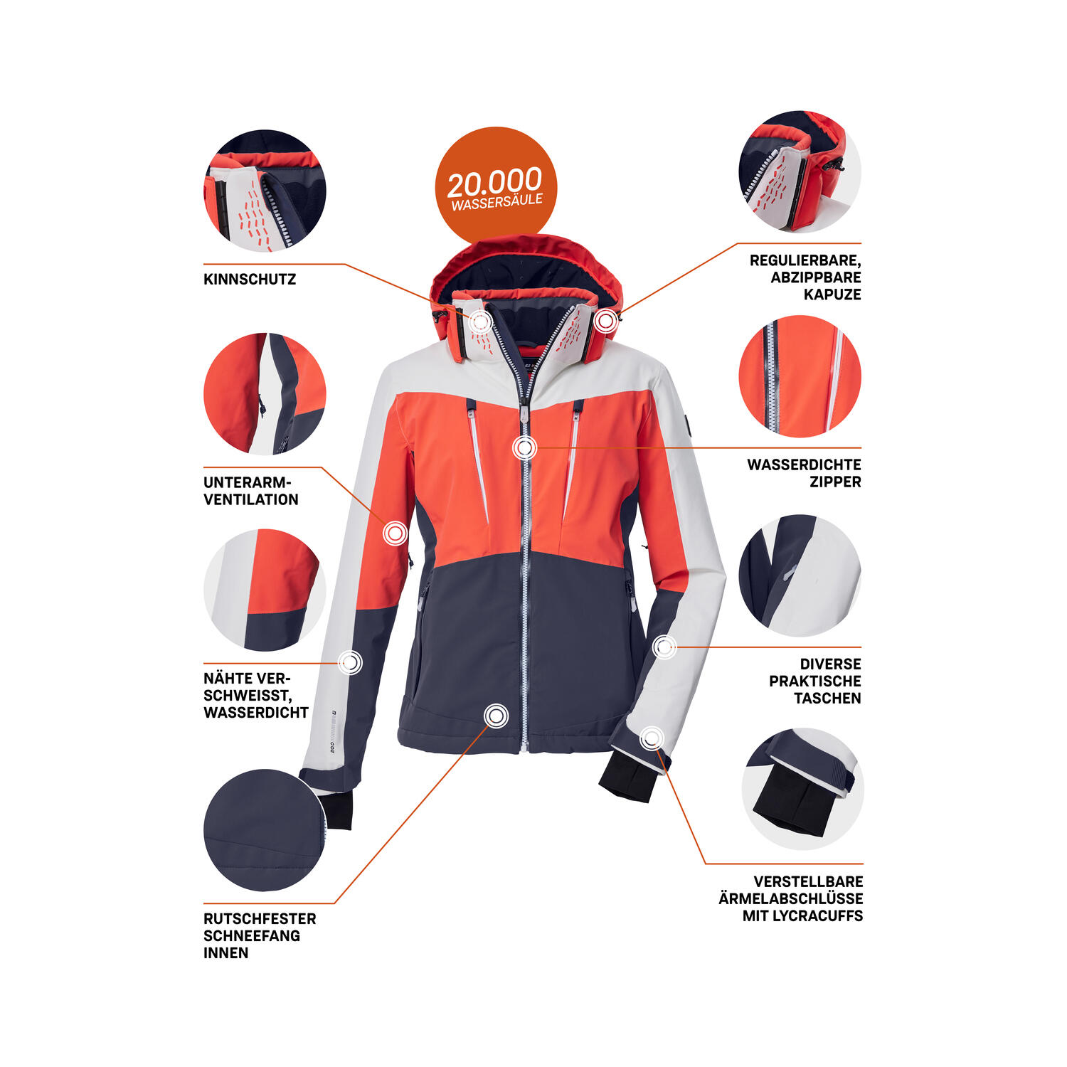 Damen Skijacke KSW 43 WMN SKI JCKT 6/7