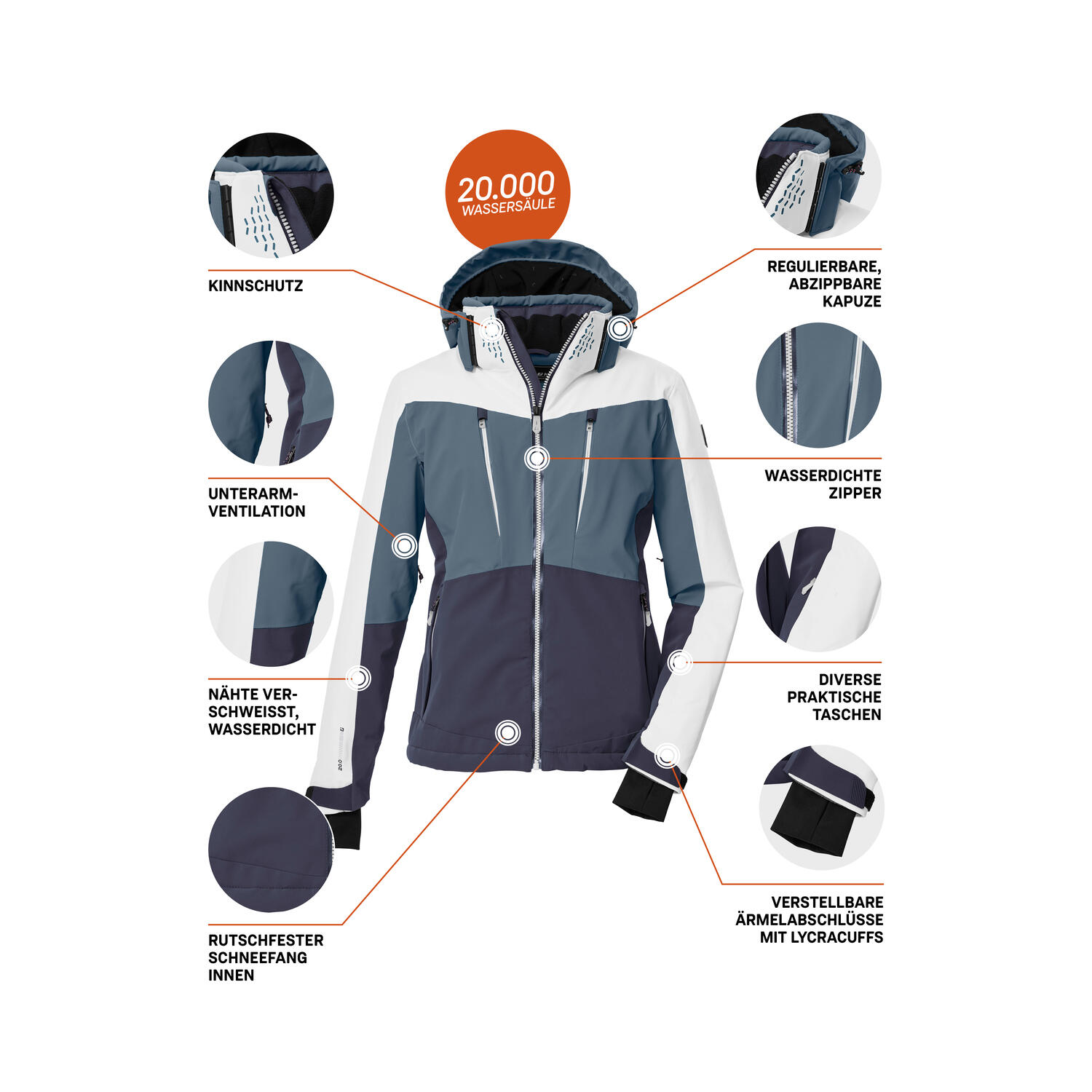 Skijacke Damen Killtec KSW 43 5/6
