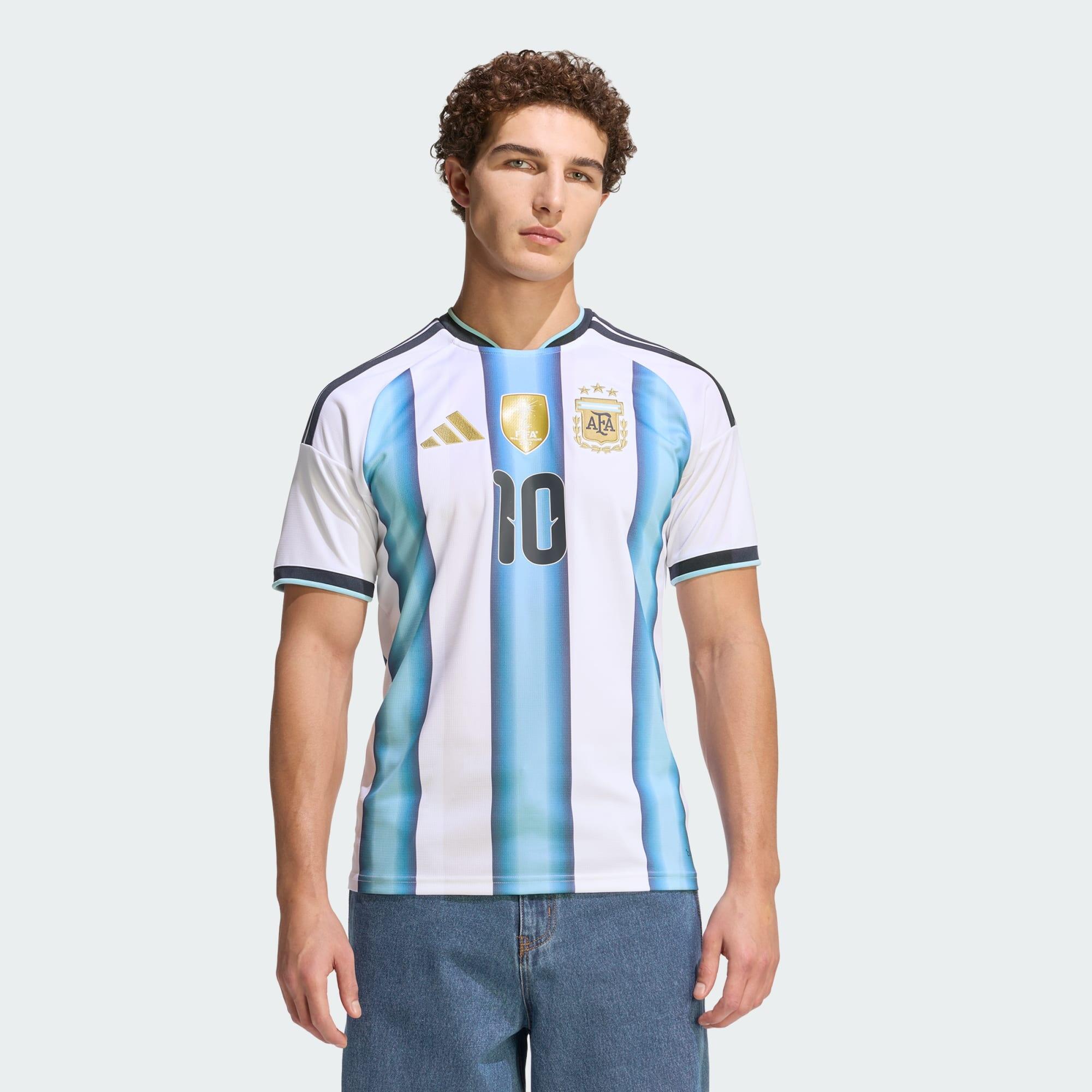 Adidas - Maillot Argentine 26 Messi Domicile - Maillot Manches Courtes - Blanc|bleu - Decathlon