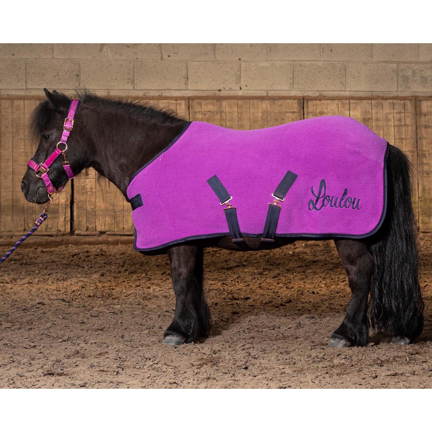 Harrys Horse - Couverture Polaire Pour Cheval Harry's Horse Loulou Quinn - Couverture Cheval - Violet - 155 Cm - Decathlon