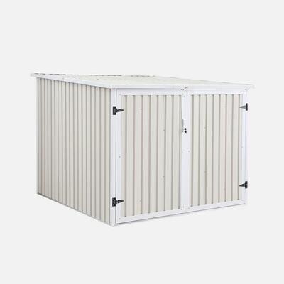 Capanno per biciclette in acciaio zincato con kit di ancoraggio - 4 biciclette