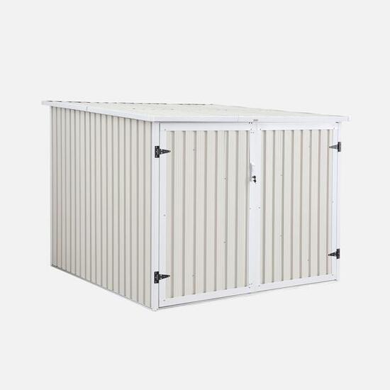 Capanno per biciclette in acciaio zincato con kit di ancoraggio - 4 biciclette