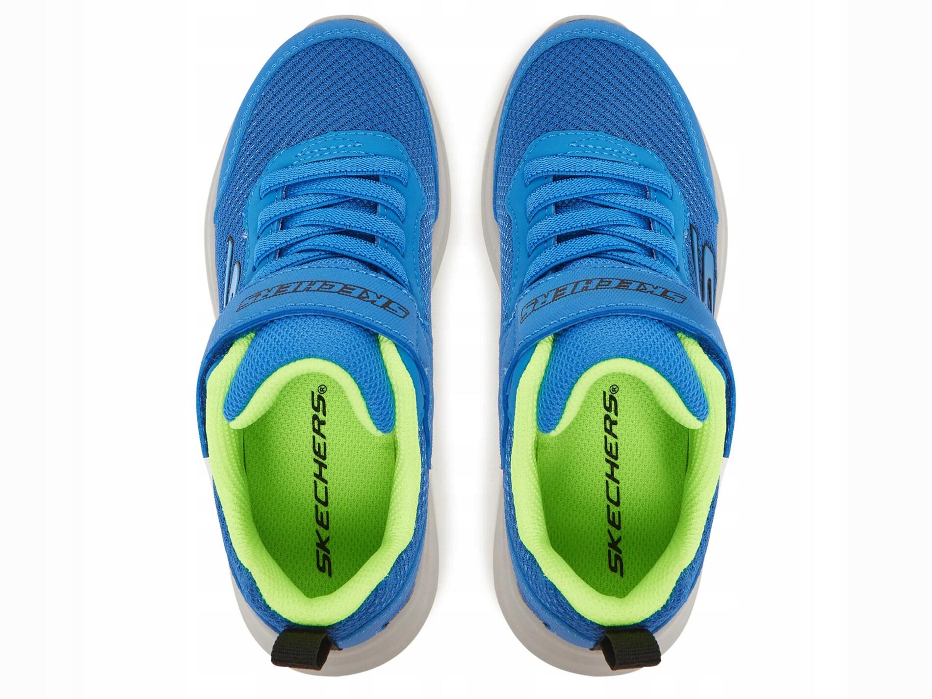 BUTY dziecięce SKECHERS RESET ACHIEVED 403615L-BLU lekkie niebieskie 29 5/5