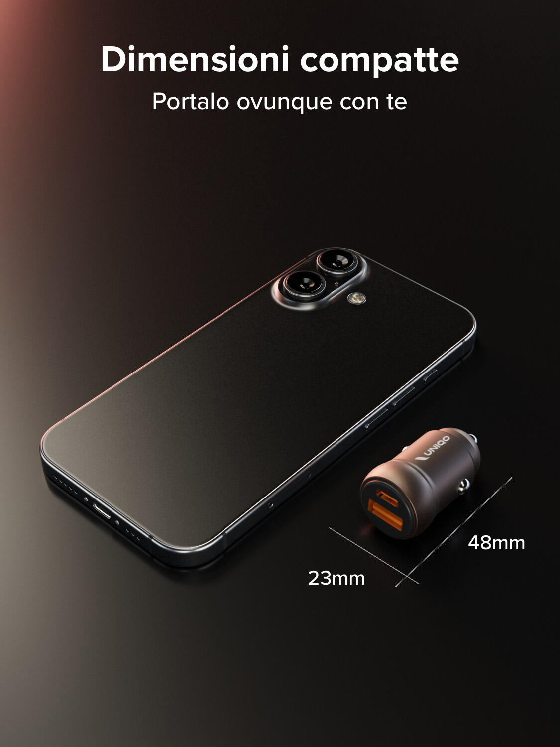 Caricatore auto - Ricarica ultra rapida 30 Watt con porta USB-A e USB-C 4/7