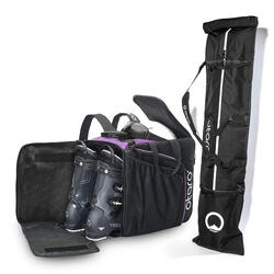 Housse Ski pour 1 paires + Sac chaussure ski (PRO SET 57L & 96L) - Vert sapin