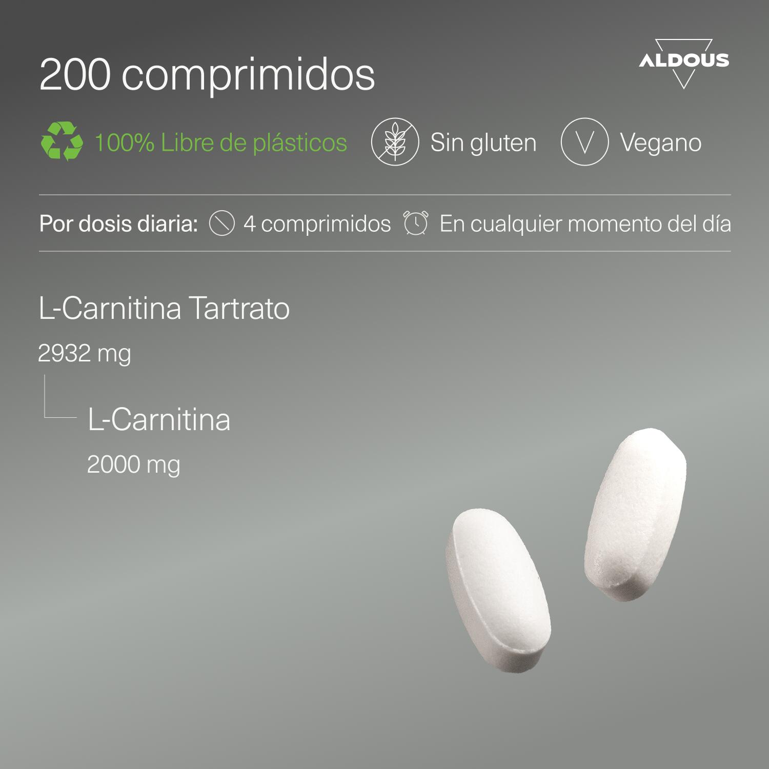 L Carnitina - 200 comprimés - Aldous 3/6