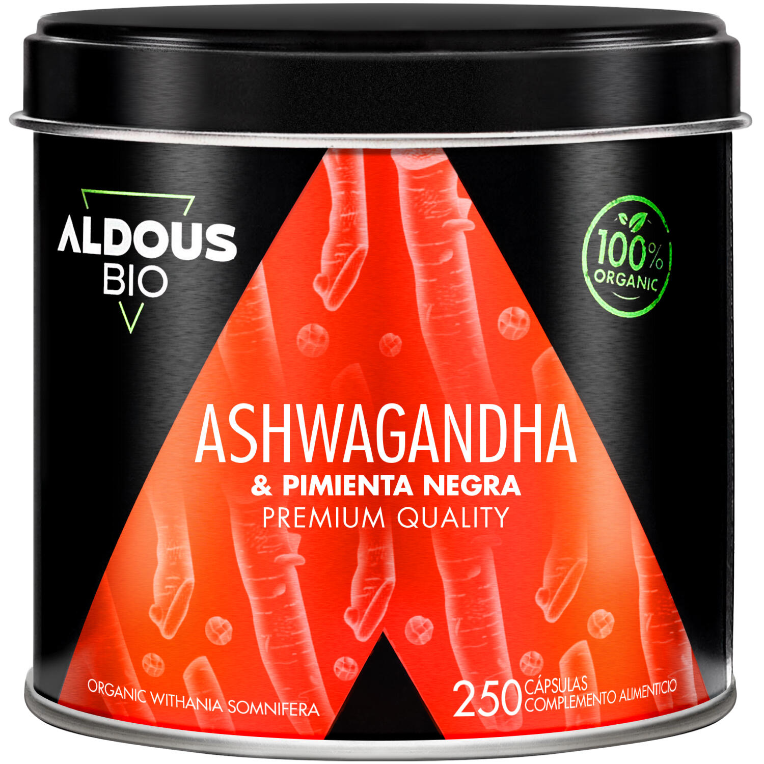 ALDOUS BIO Ashwagandha con Pepe Nero - 250 Capsule
