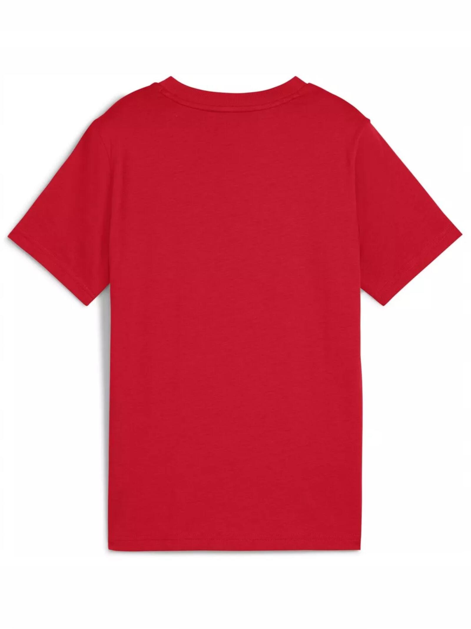 Maglietta Puma Ess 2 Color No.1 Logo Tee B, Rosso, Bambini 4/4