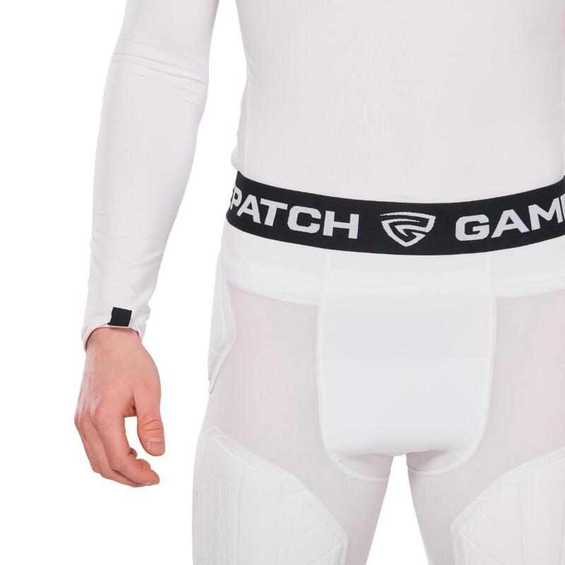 Short Pro cu protecție GAMEPATCH Albi