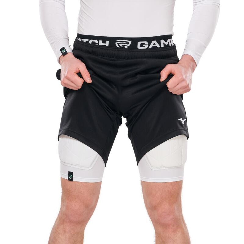 Short Pro cu protecție GAMEPATCH Albi