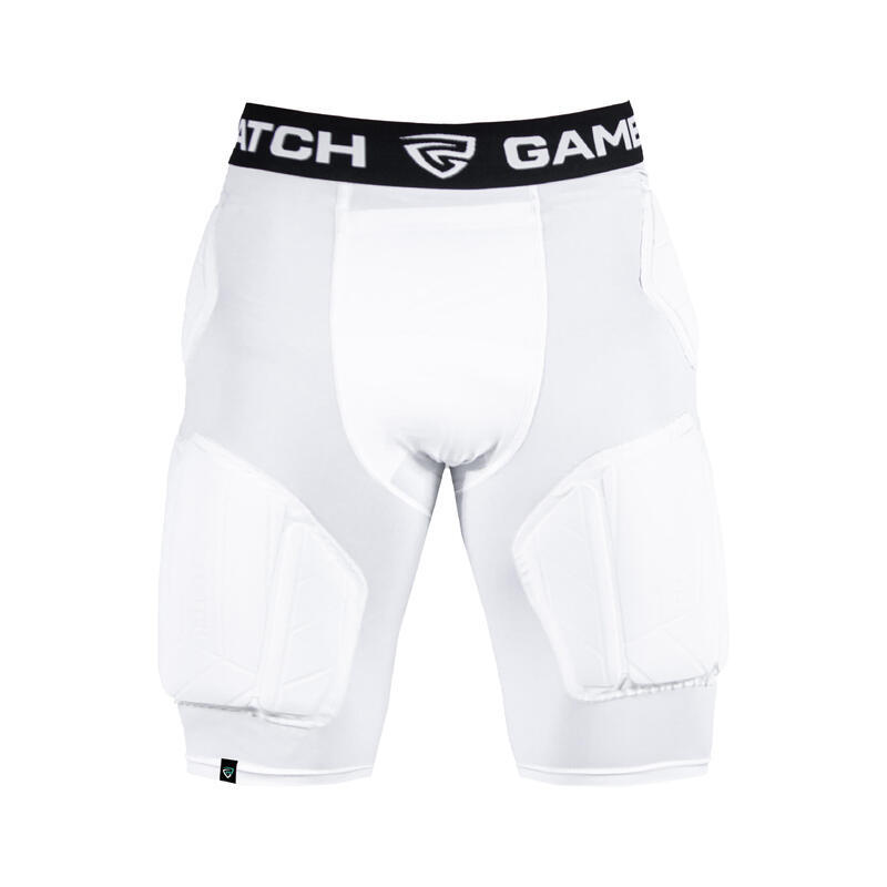 Short Pro cu protecție GAMEPATCH Albi