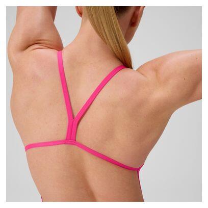 Fato de banho Speedo Club Training V-Back 2.0 para mulher Rosa 4/7