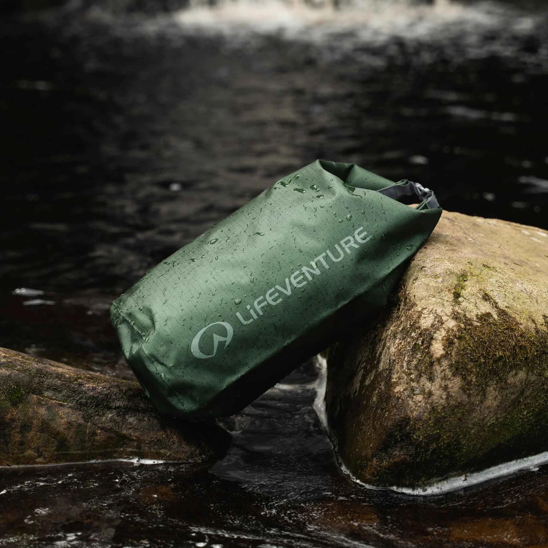 Wasserdichter Storm Dry Bag 10L Ripstop-Grün Roll-Top 3/6