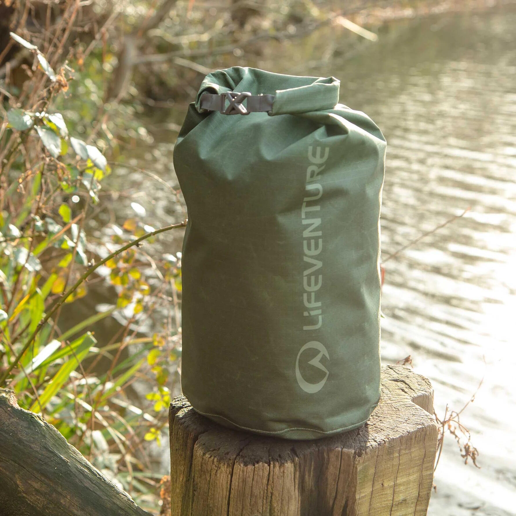 Wasserdichter Storm Dry Bag 10L Ripstop-Grün Roll-Top 2/6