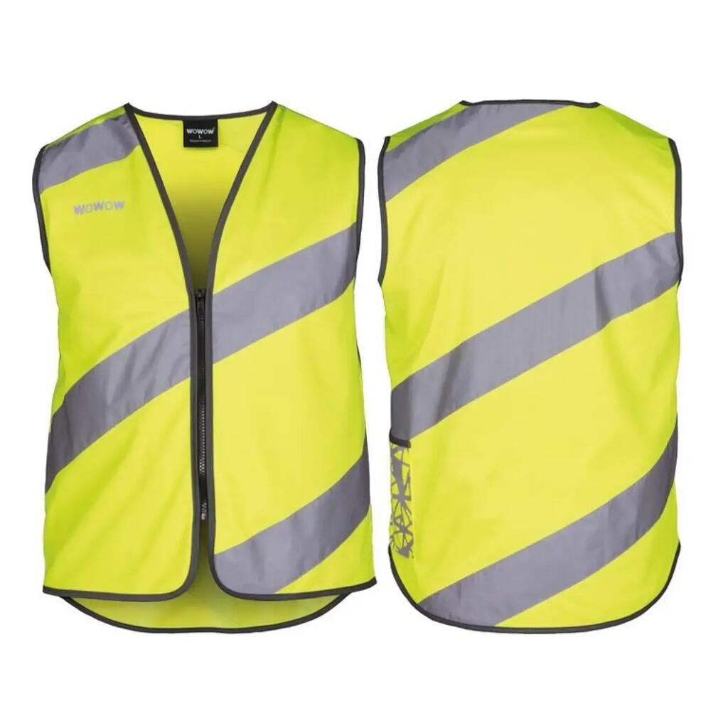 Wowow Roadie Reflective Safety Vest M — Fluorescent Yellow