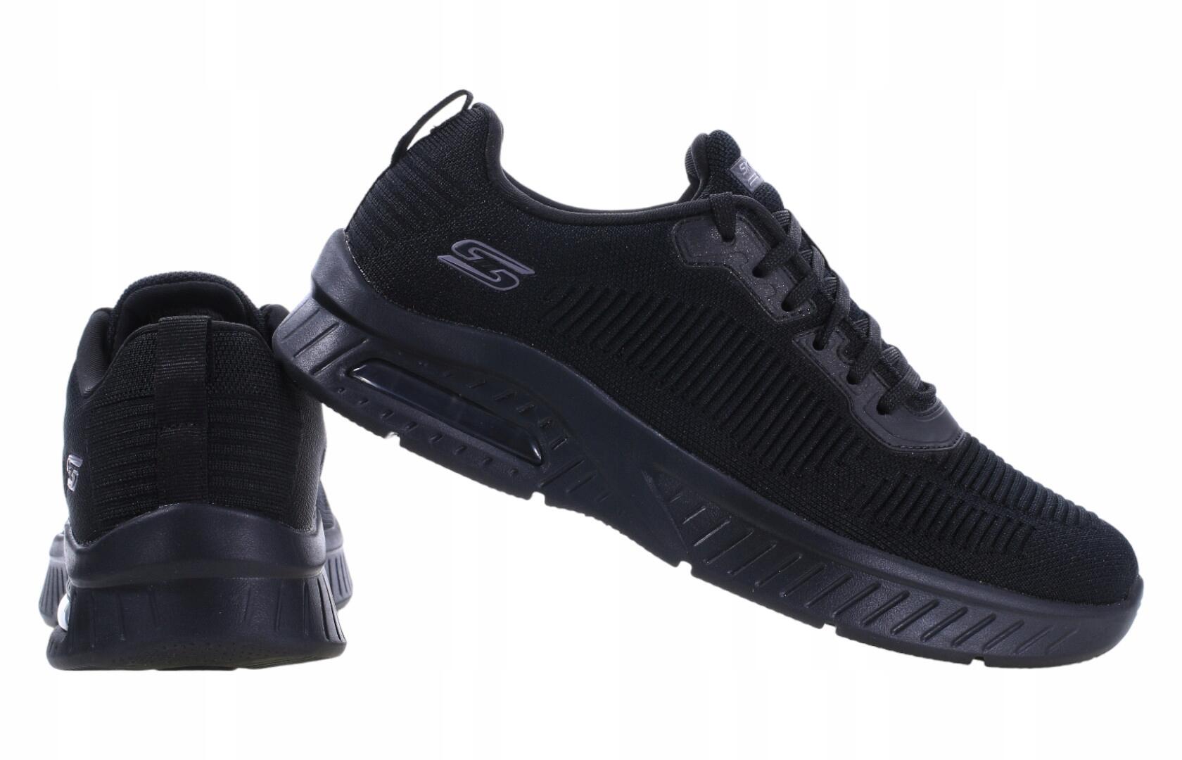 Buty męskie Skechers SQUAD AIR - CLOSE 118200-BBK; system materiałowe 45 3/5