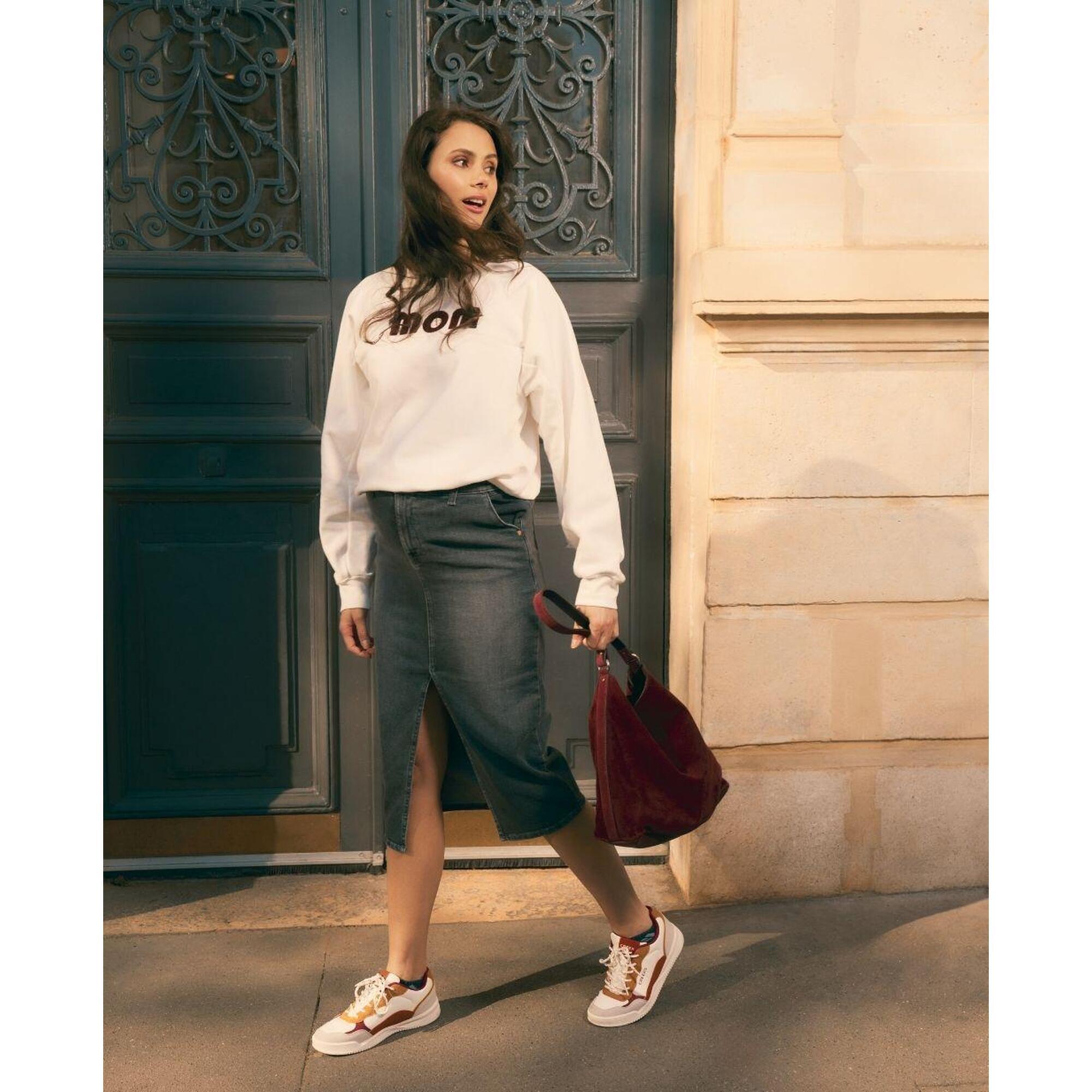 Cache Coeur - Sweat De Grossesse Et Allaitement Mom - Sweat-shirt - Blanc - Decathlon