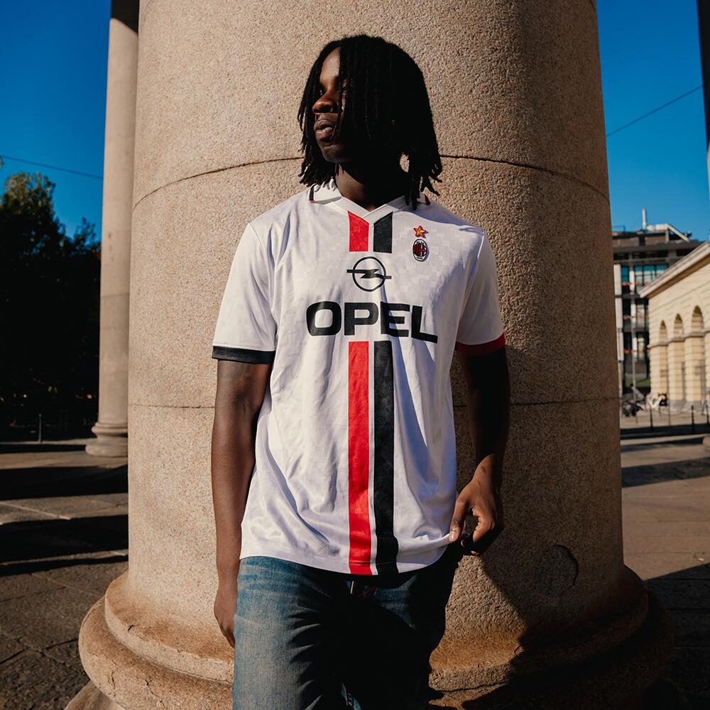 Maillot de football rétro extérieur - Homme - AC Milan 1996 - Blanc 2/7