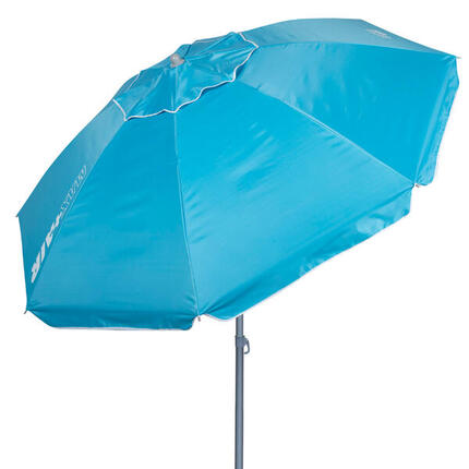 Aktive Parapluie de plage coupe-vent 8 mâts 200 cm bleu