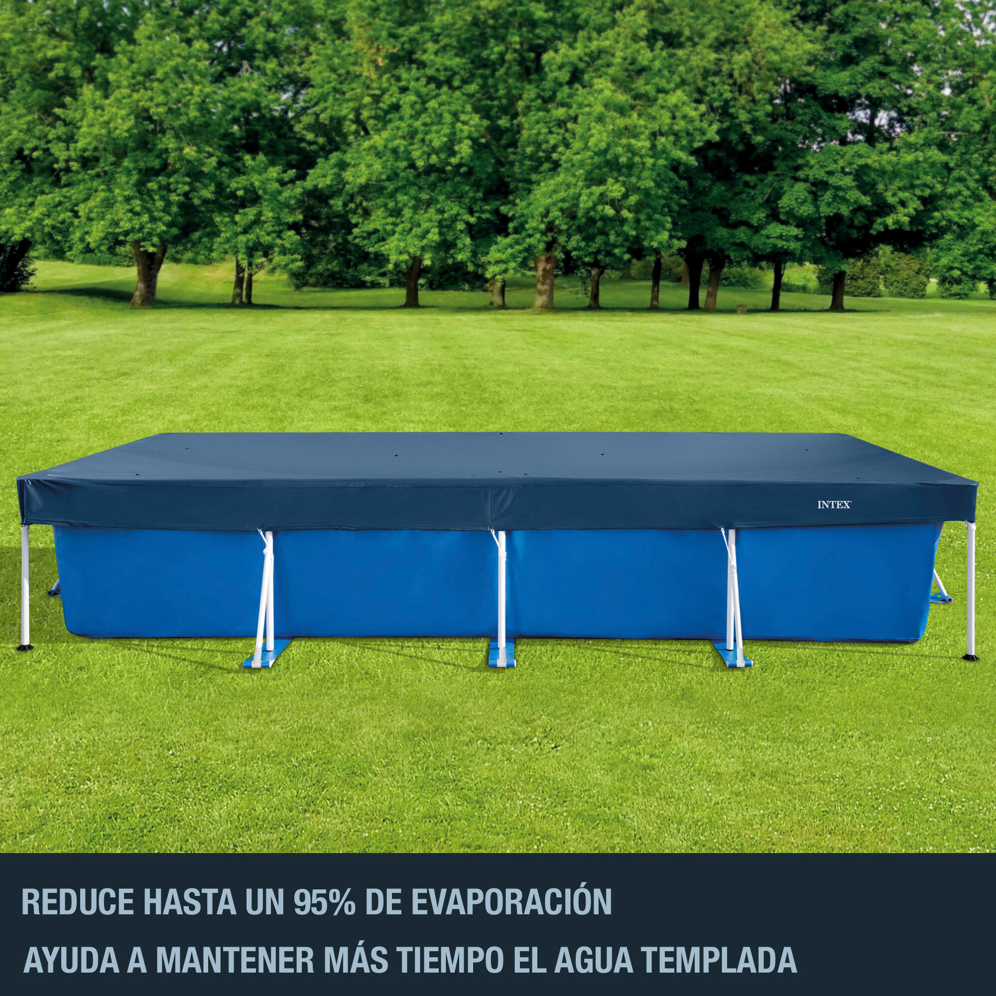 Intex 28039 - Copripiscina per piscina rettangolare, 450x220 cm 5/7