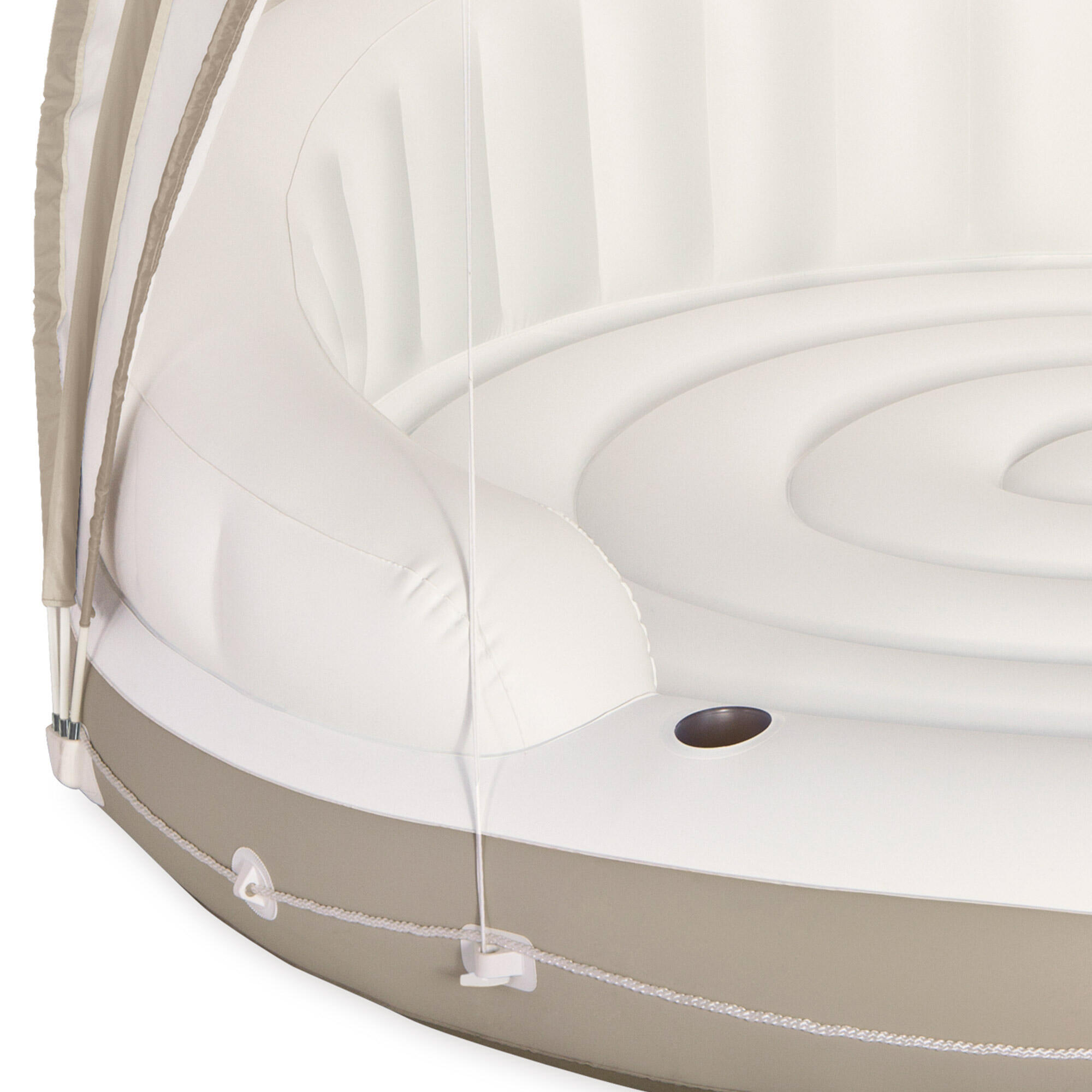 Ilha insuflável intex canopy creme - 199x150 cm 6/7