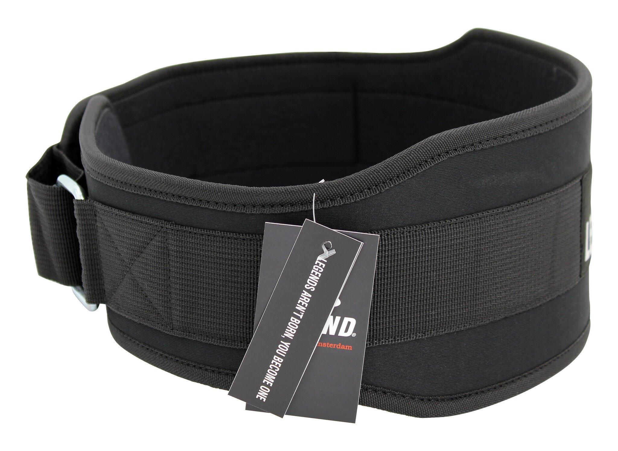 Fitness Riem Comfort Heren/Dames Zwart Nylon 4/5