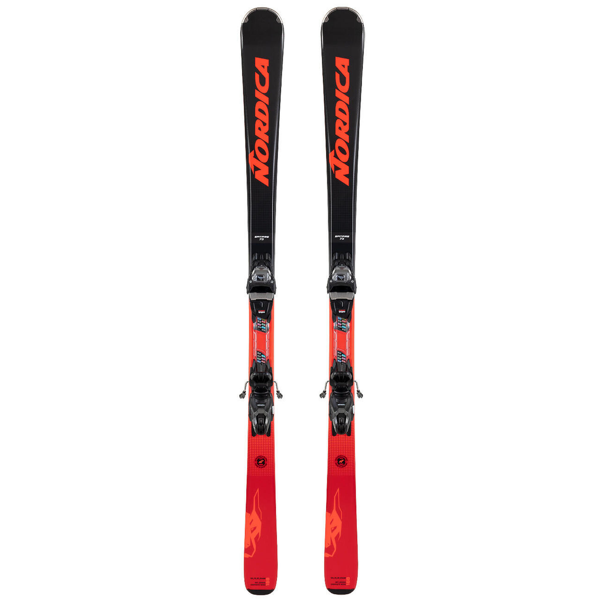 Narty zjazdowe męskie NORDICA SPITFIRE 73 + wiązania MARKER COMPACT10 z GRIPWALK