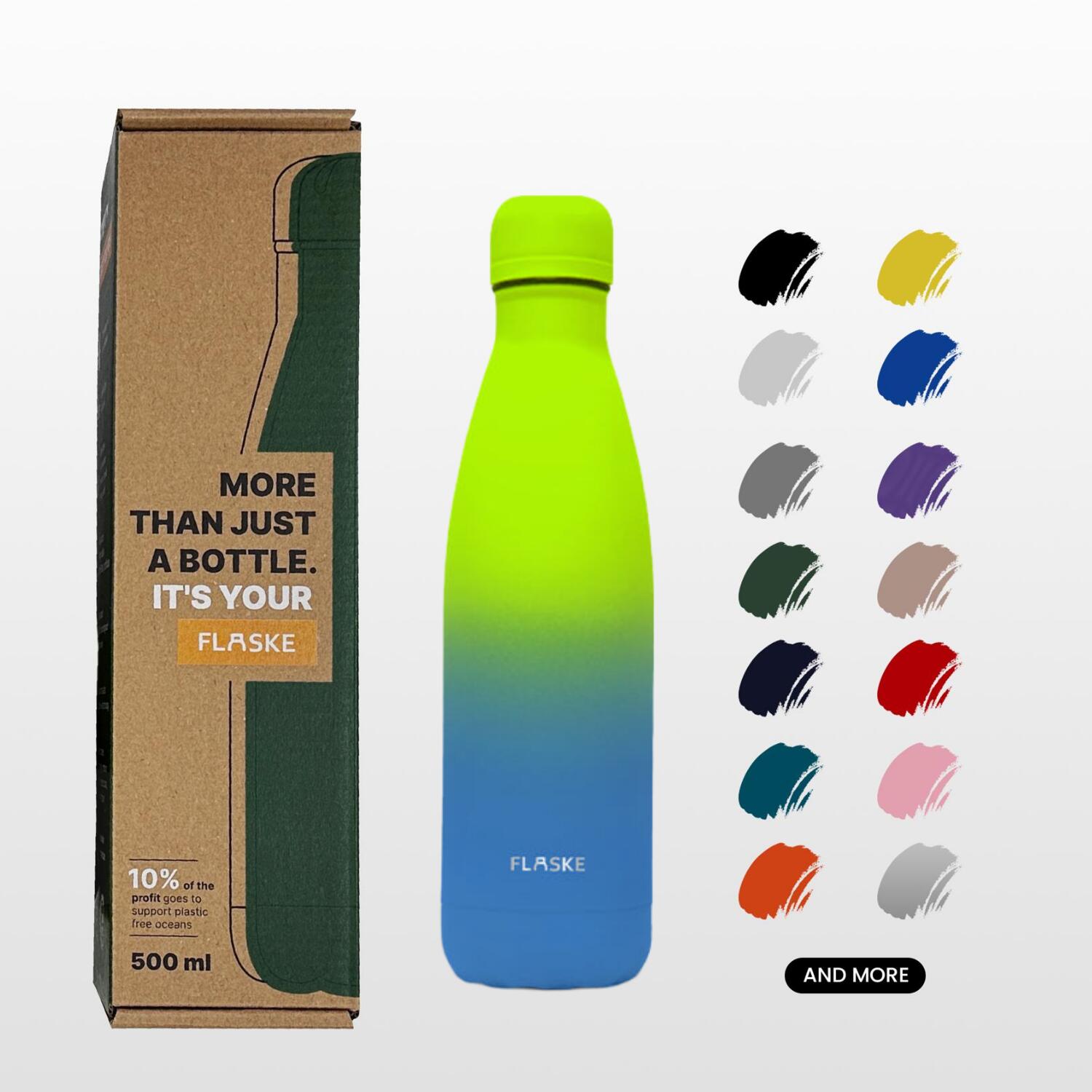 FLASKE Original 500ML / Gradient Lagoon 2/2