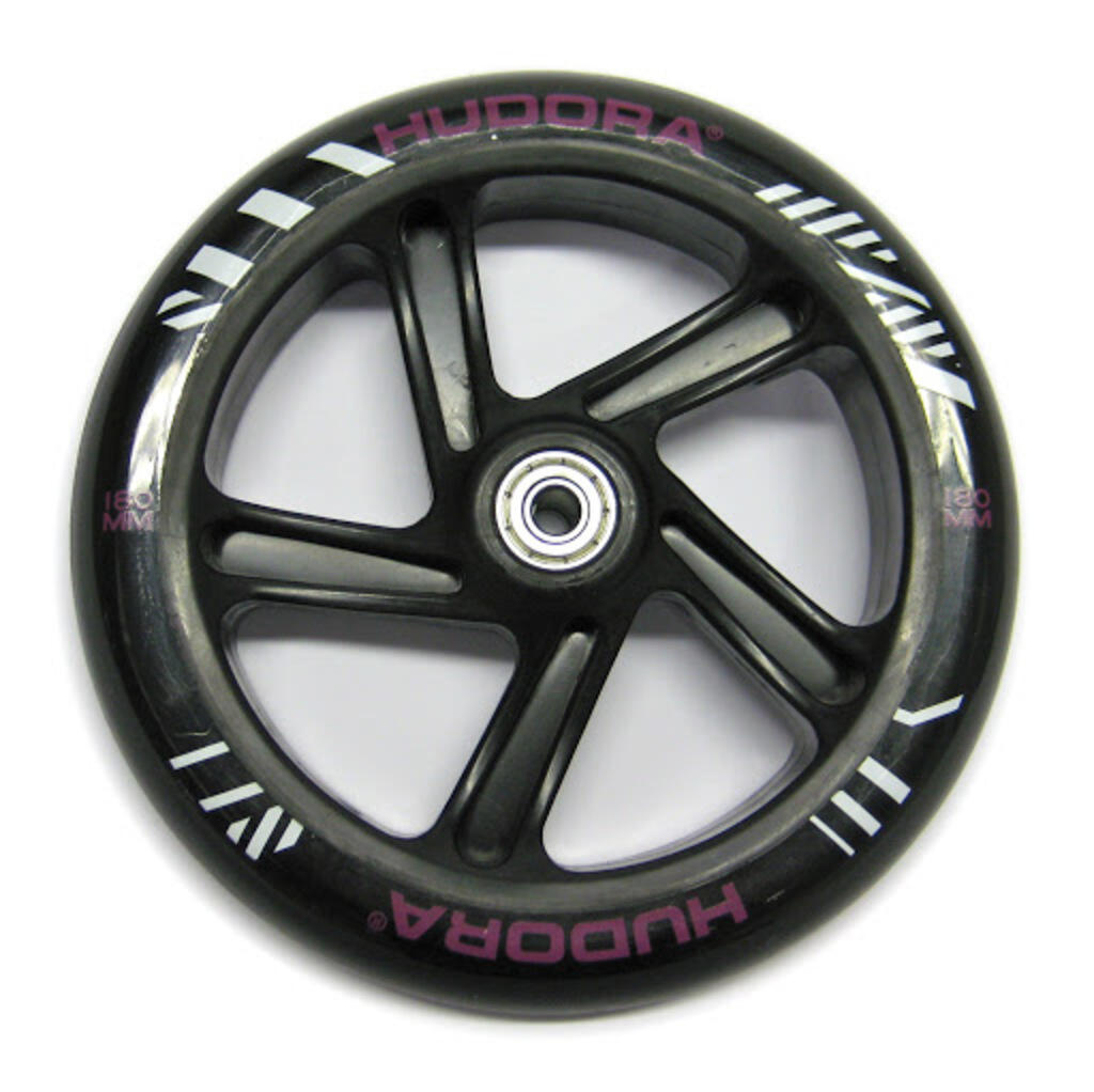 Hudora 1 Ersatzrolle 180 mm, inkl. ABEC-7 KL, schwarz 7/7